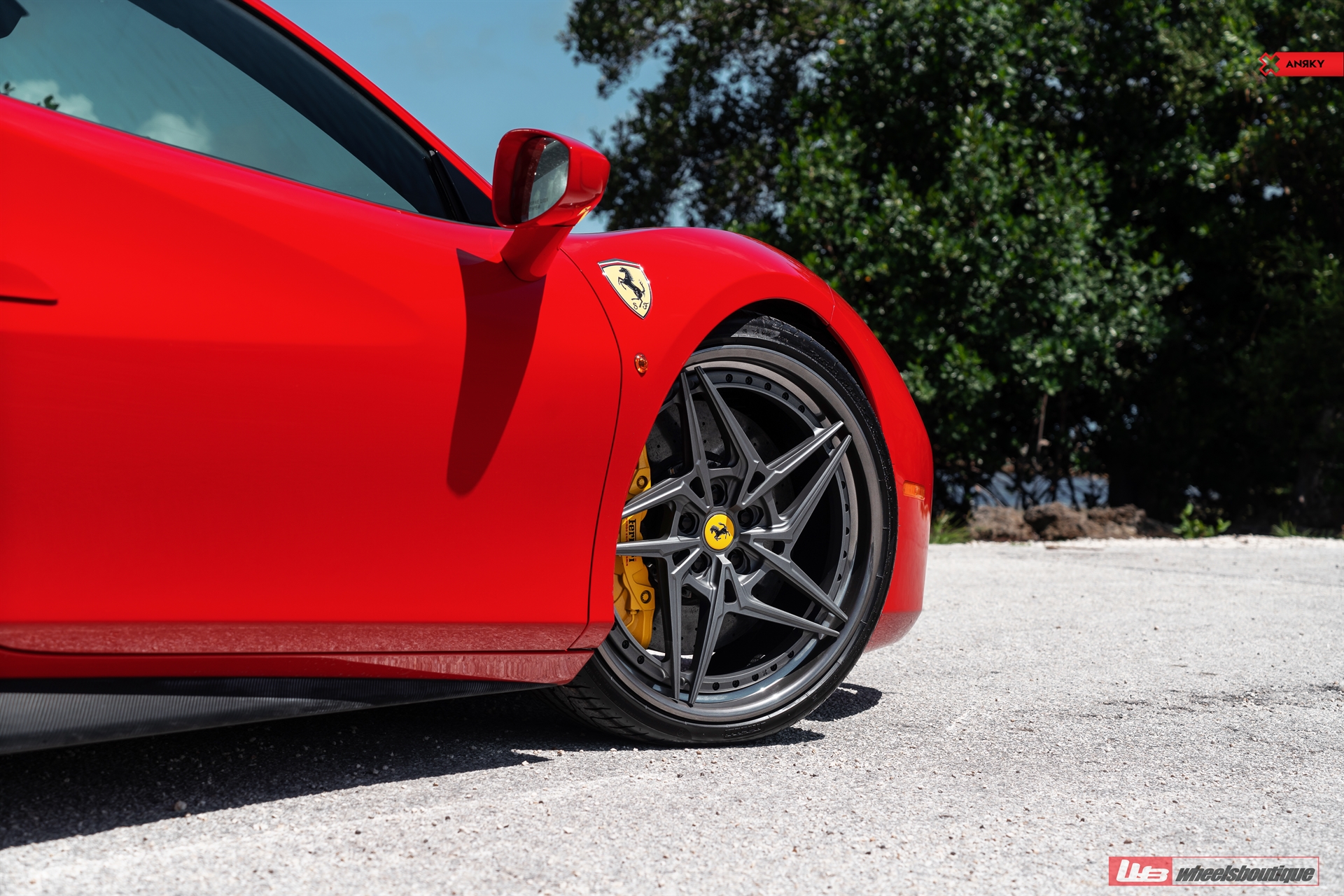 Ferrari 488 | Rosso Corsa | on ANRKY S3-X3 | Polished Smoke