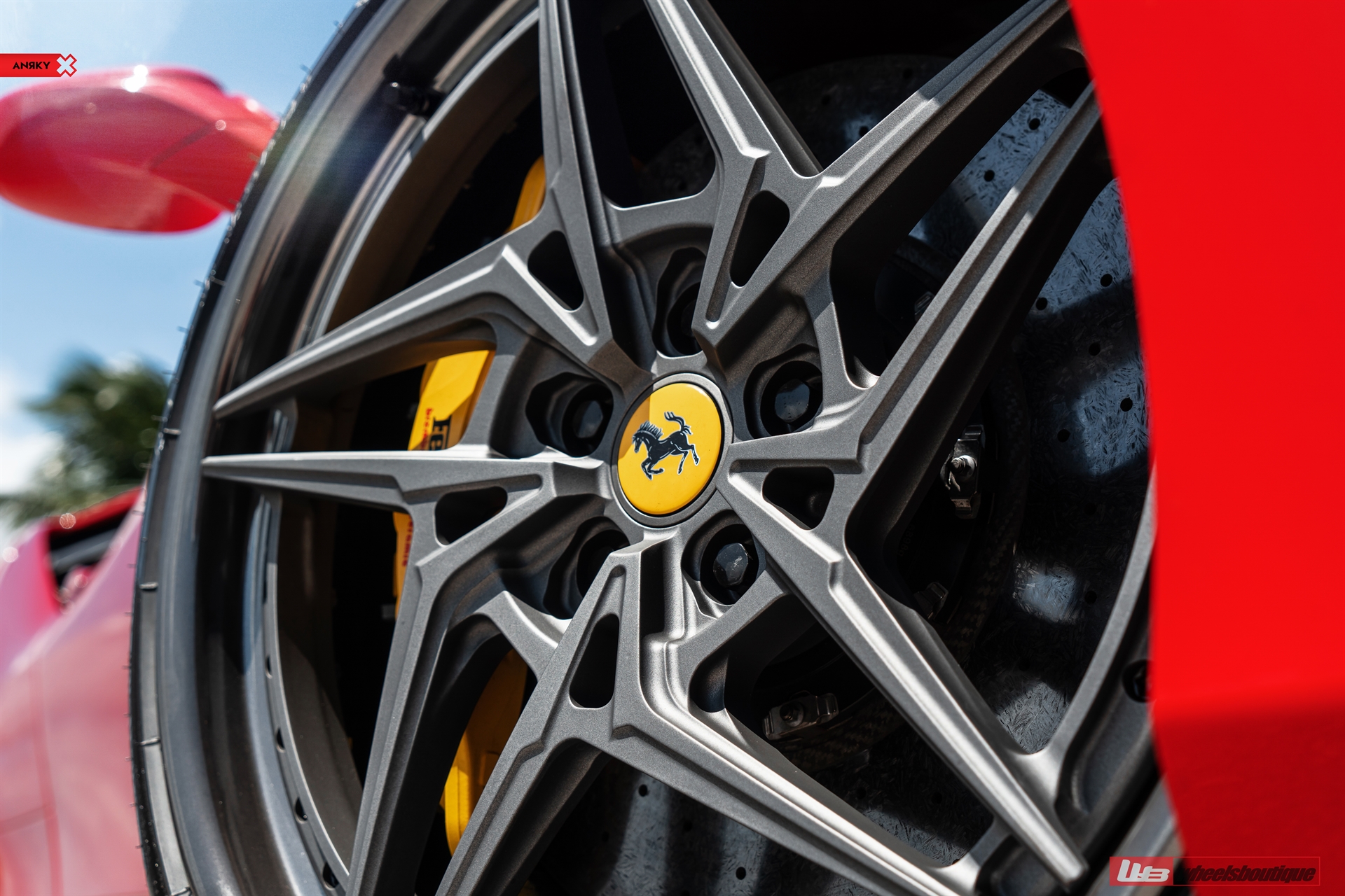 Ferrari 488 | Rosso Corsa | on ANRKY S3-X3 | Polished Smoke