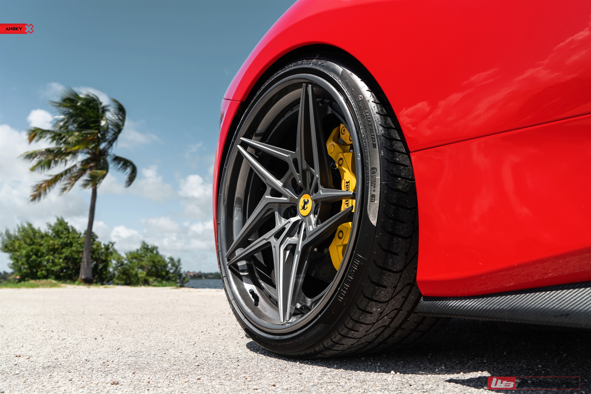 Ferrari 488 | Rosso Corsa | on ANRKY S3-X3 | Polished Smoke