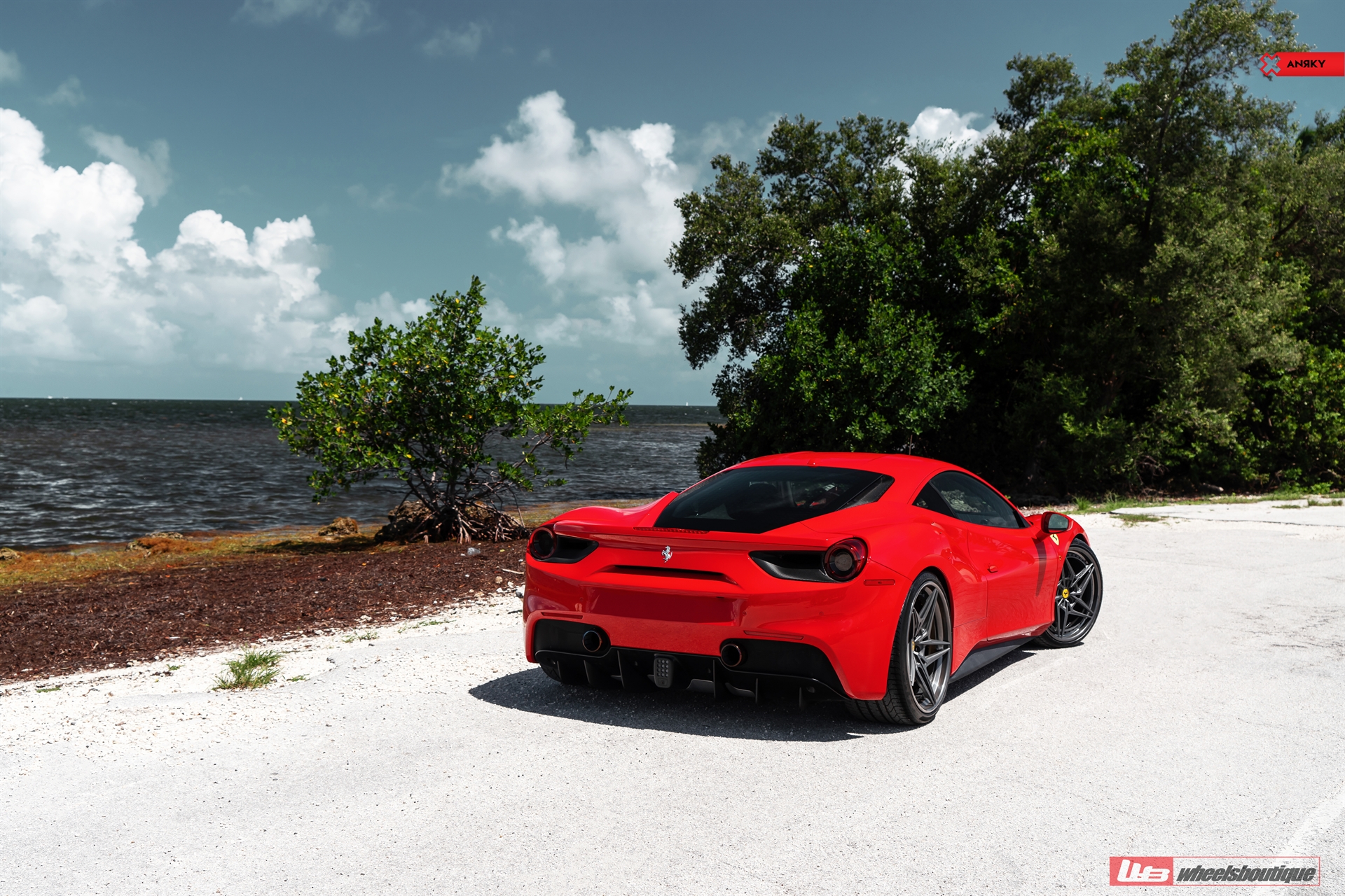 Ferrari 488 | Rosso Corsa | on ANRKY S3-X3 | Polished Smoke