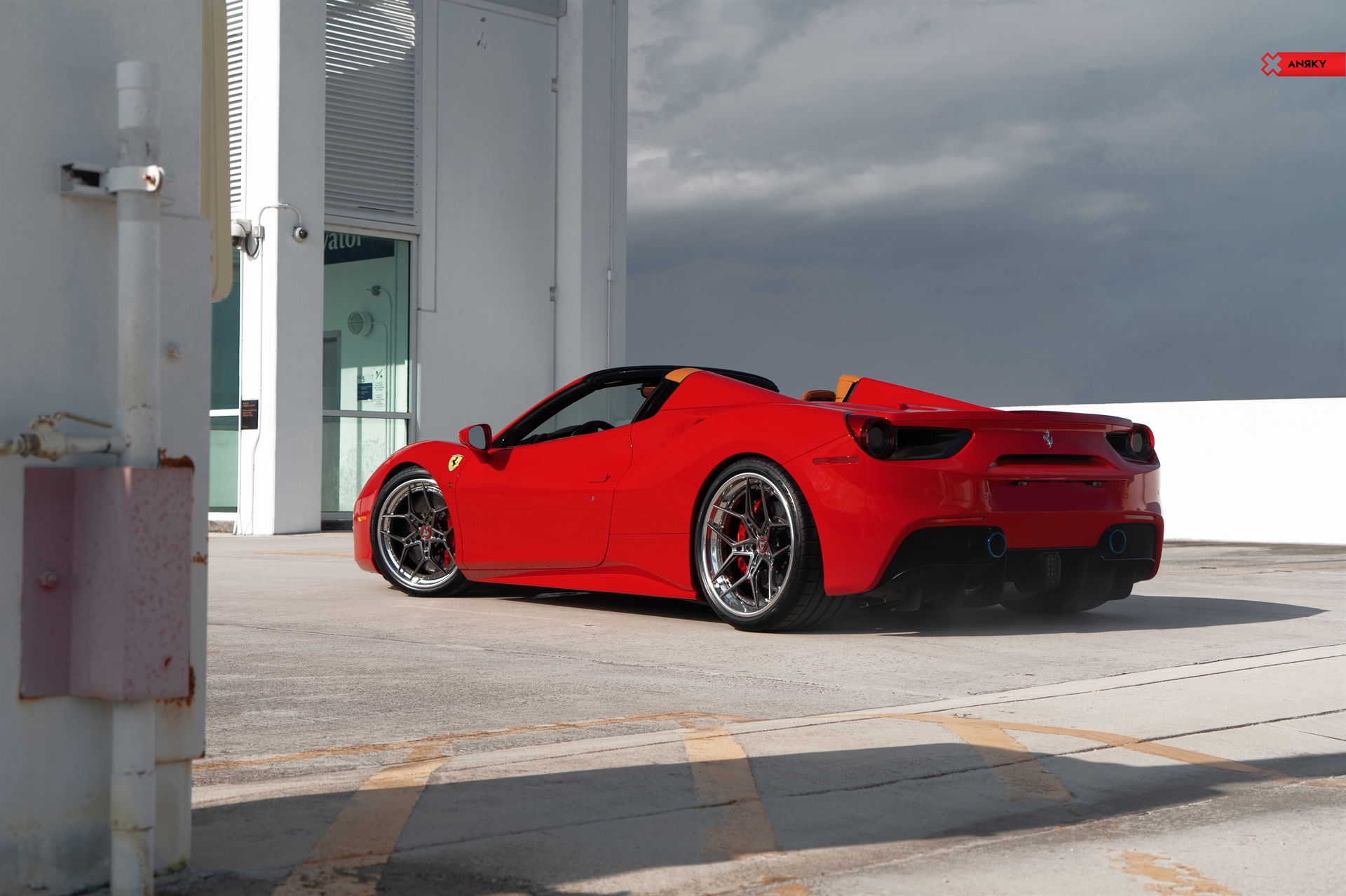 Ferrari 488 Spider | Rosso Corsa | ANRKY S3-X4 | Polished Dark Clear