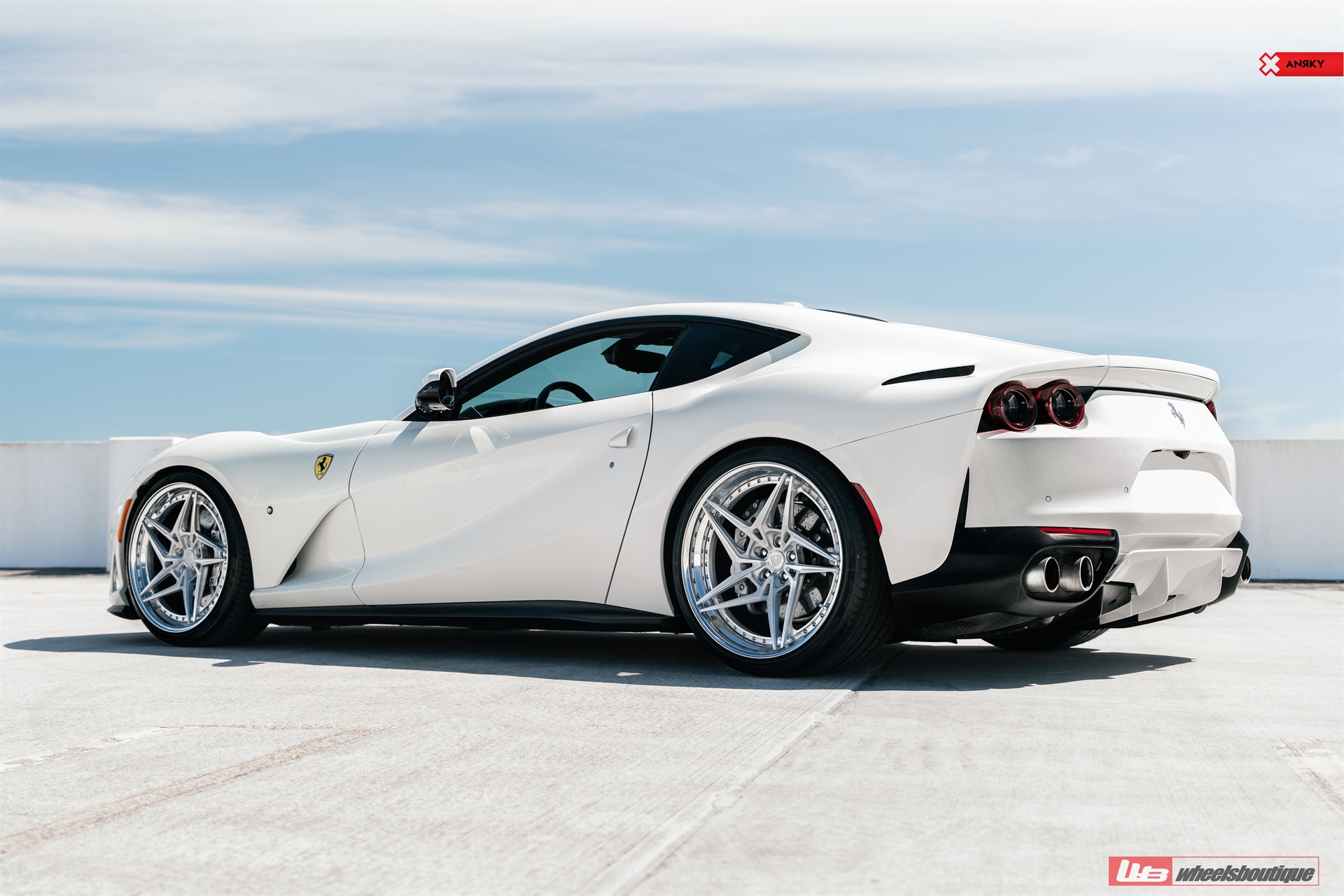 Ferrari 812 | Bianco Avus | on ANRKY S3-X3 | Brushed Clear