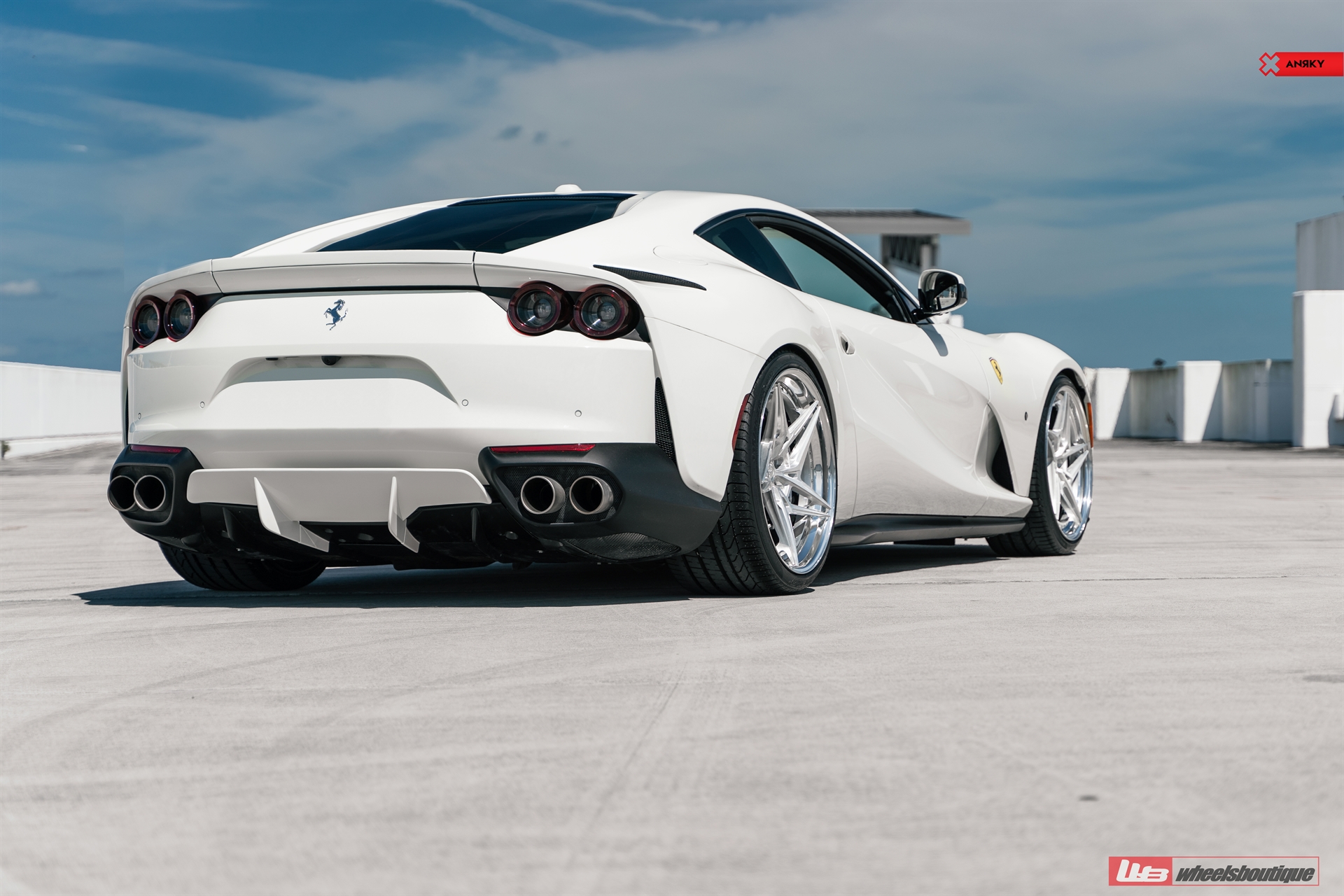 Ferrari 812 | Bianco Avus | on ANRKY S3-X3 | Brushed Clear