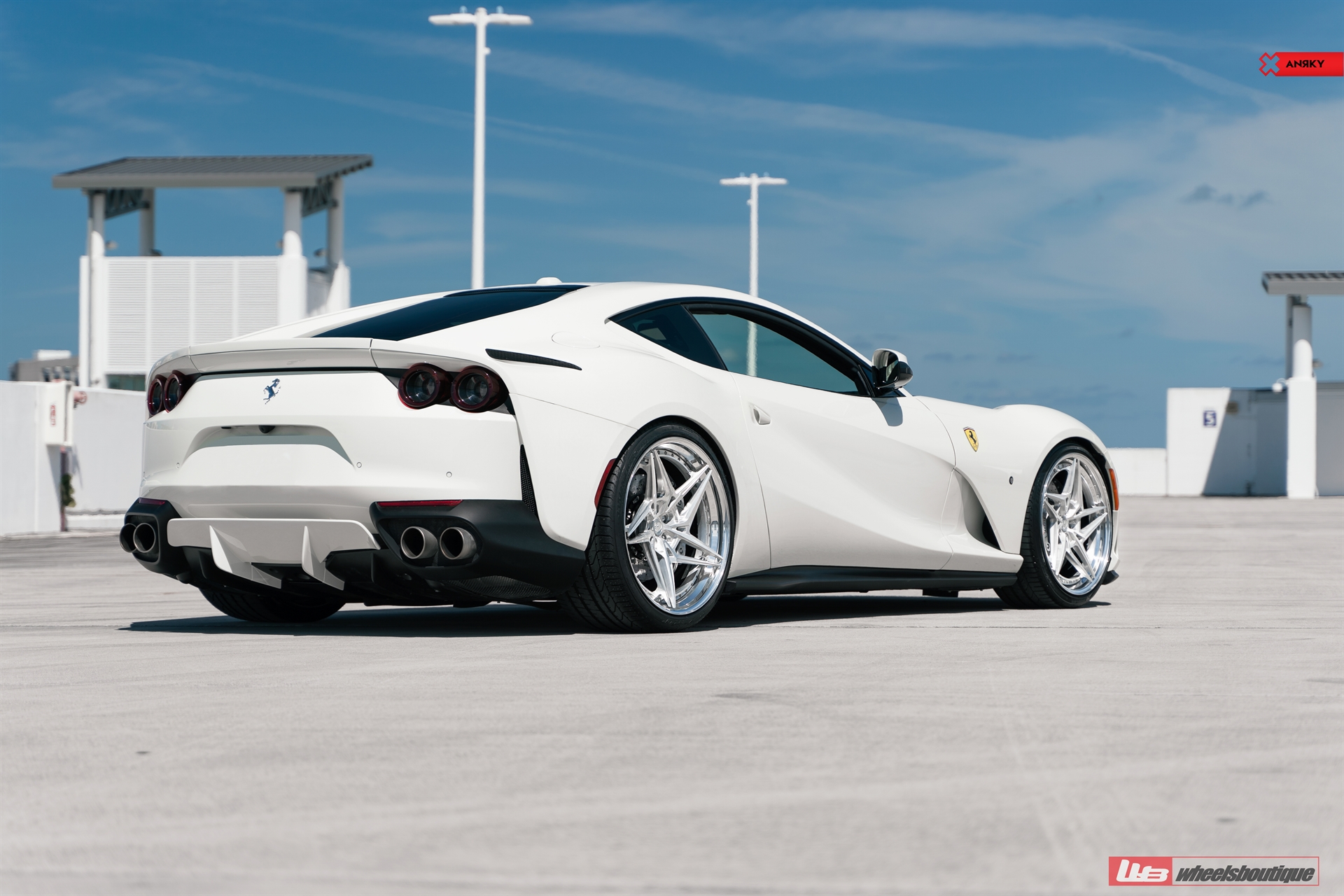 Ferrari 812 | Bianco Avus | on ANRKY S3-X3 | Brushed Clear