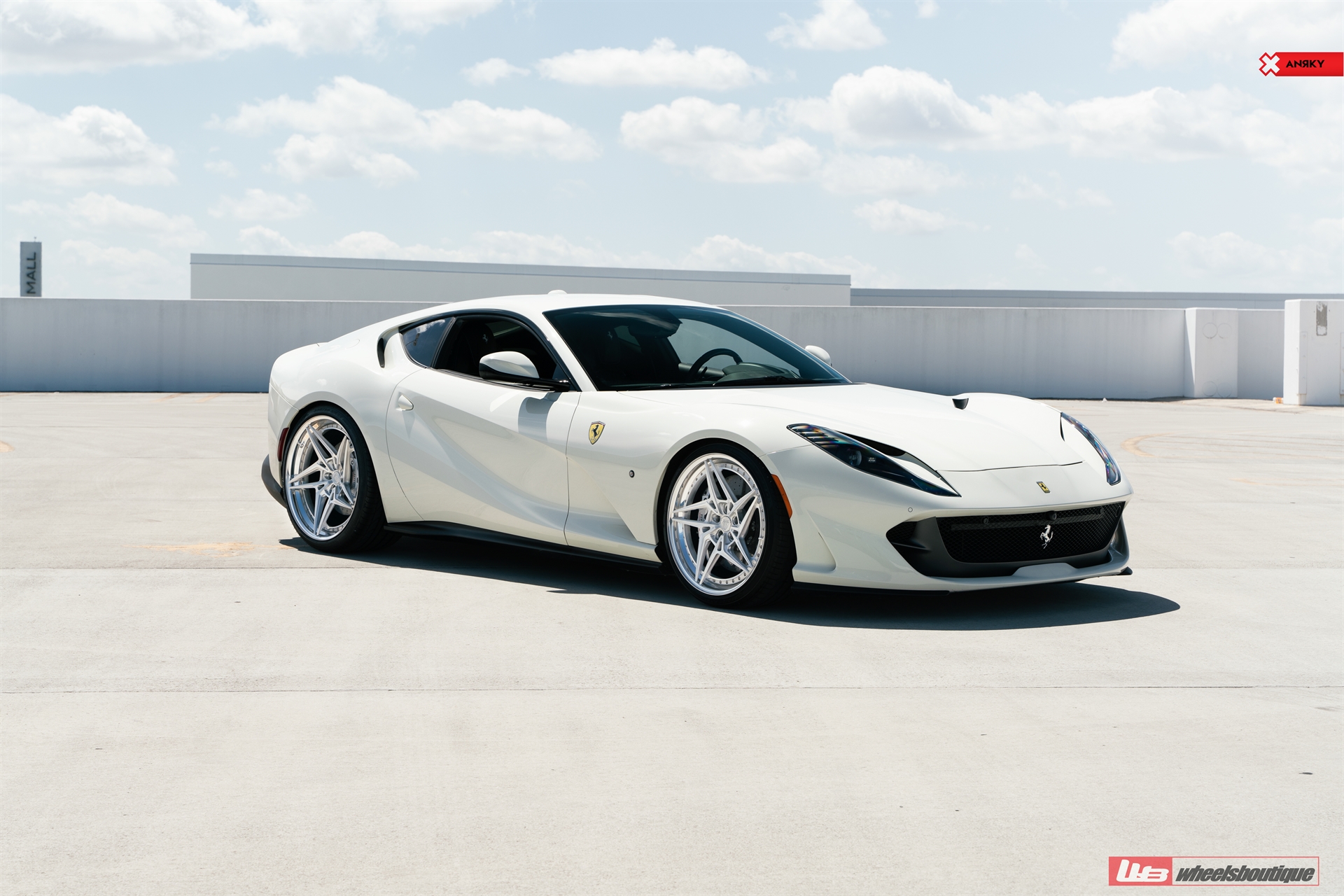 Ferrari 812 | Bianco Avus | on ANRKY S3-X3 | Brushed Clear