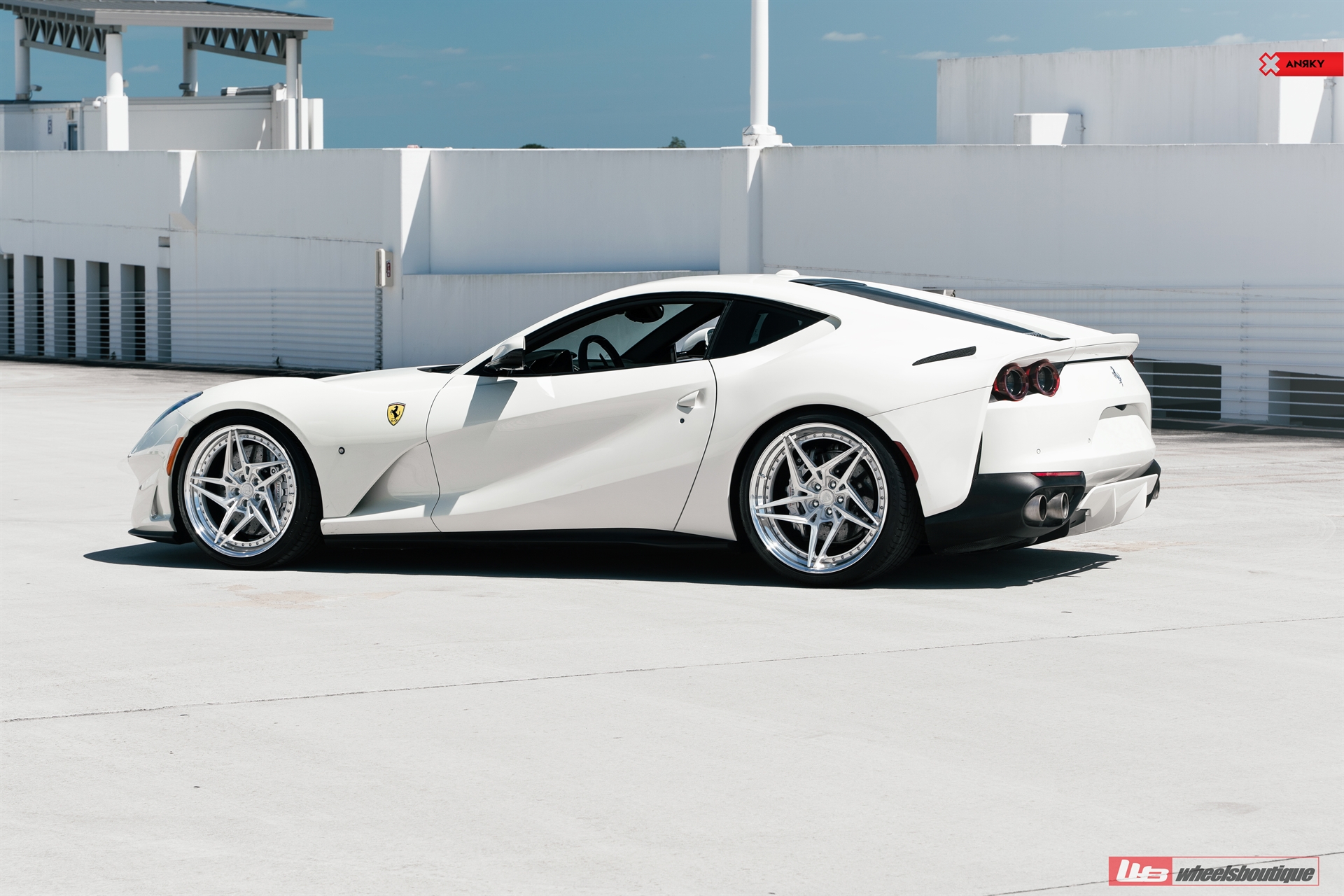 Ferrari 812 | Bianco Avus | on ANRKY S3-X3 | Brushed Clear