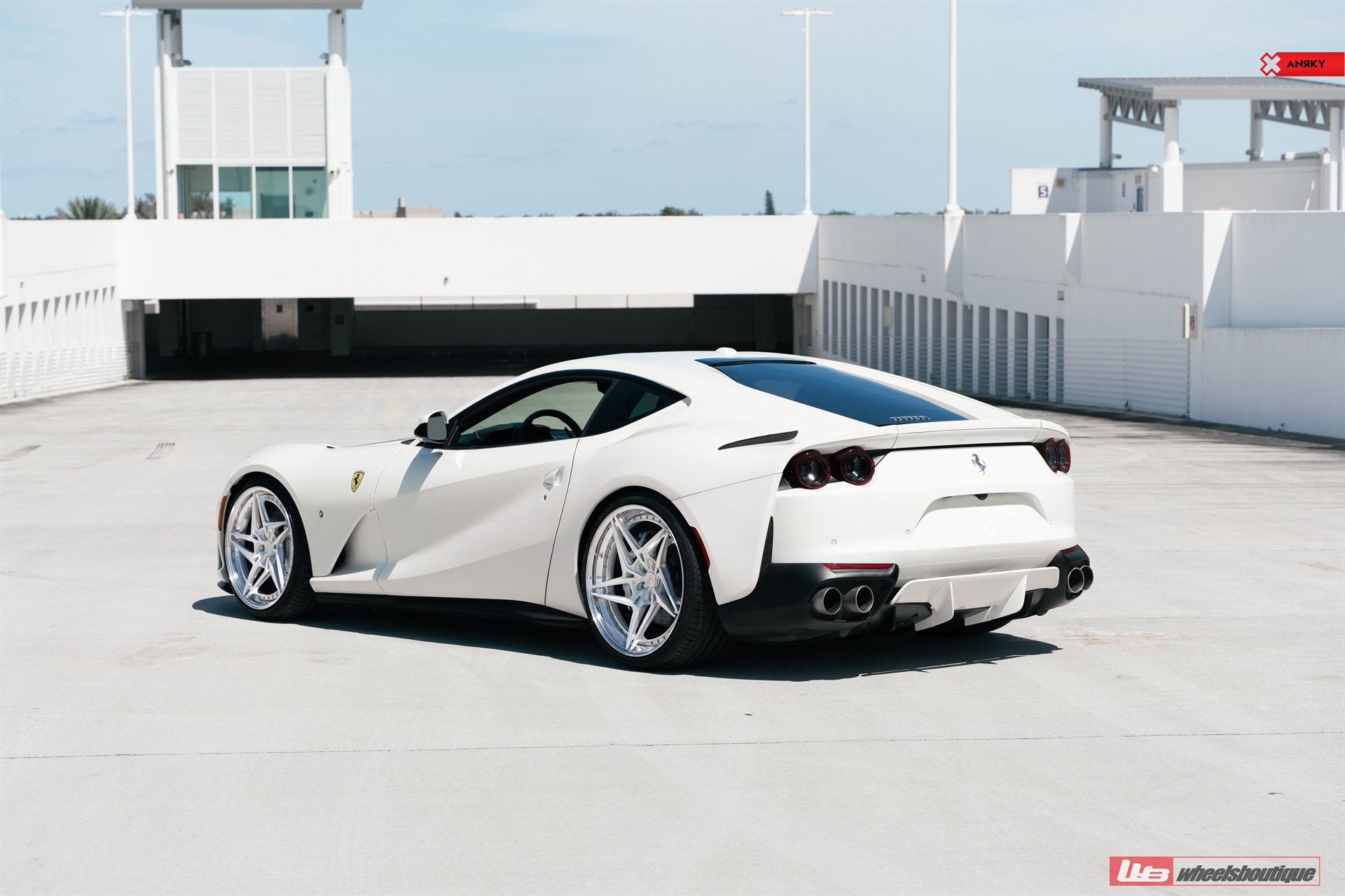 Ferrari 812 | Bianco Avus | on ANRKY S3-X3 | Brushed Clear