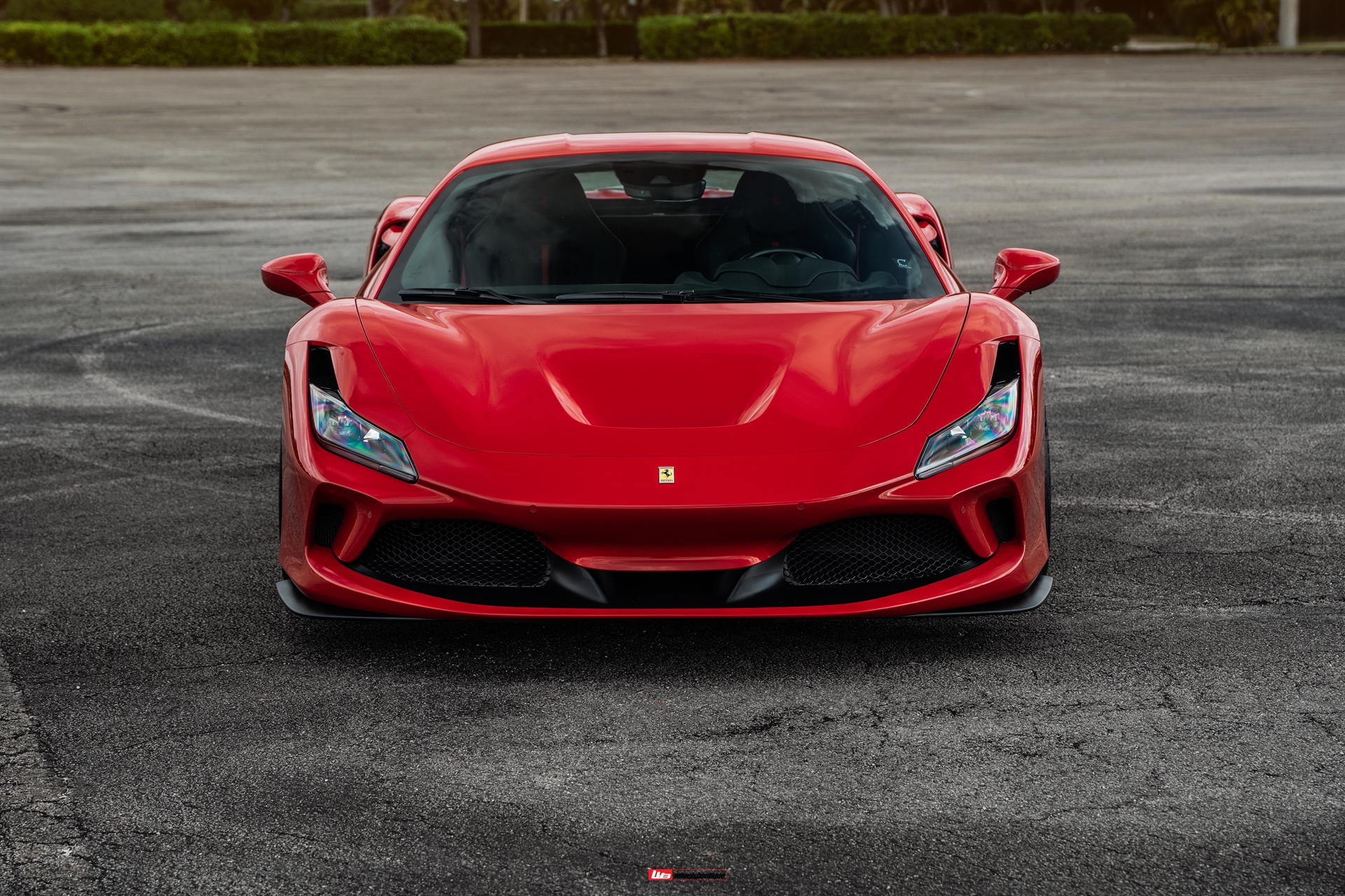 Ferrari F8 | Rosso Corsa | on HRE S101SC | Brushed Clear