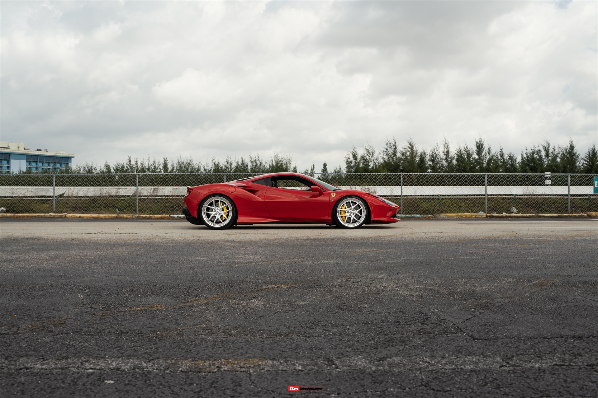 Ferrari F8 | Rosso Corsa | on HRE S101SC | Brushed Clear