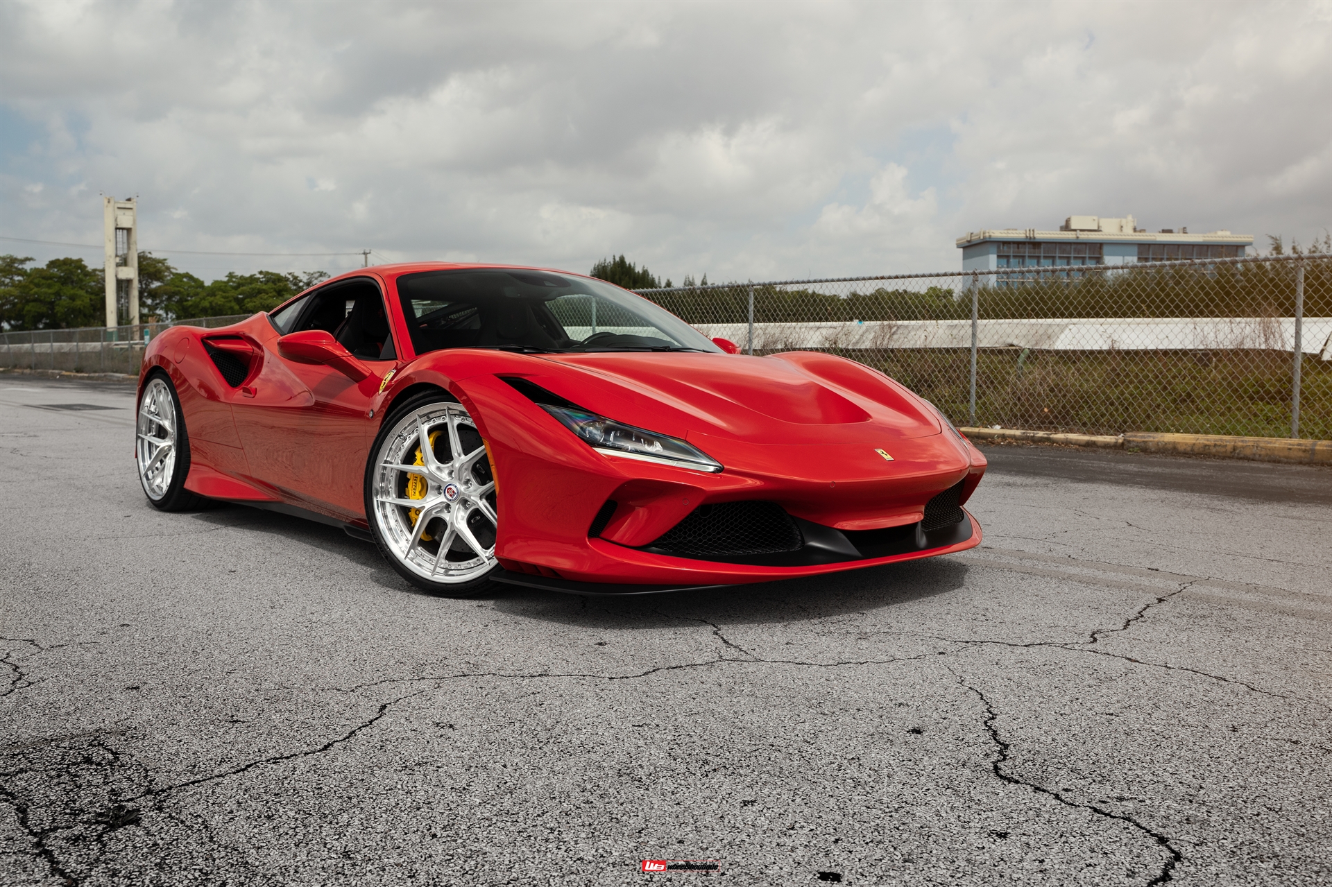 Ferrari F8 | Rosso Corsa | on HRE S101SC | Brushed Clear