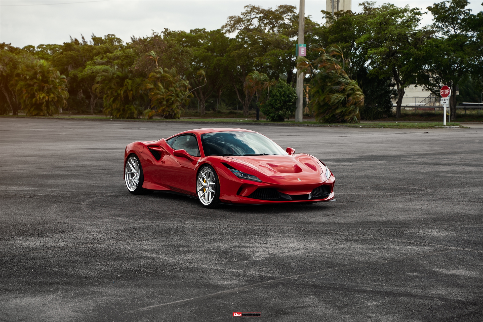 Ferrari F8 | Rosso Corsa | on HRE S101SC | Brushed Clear