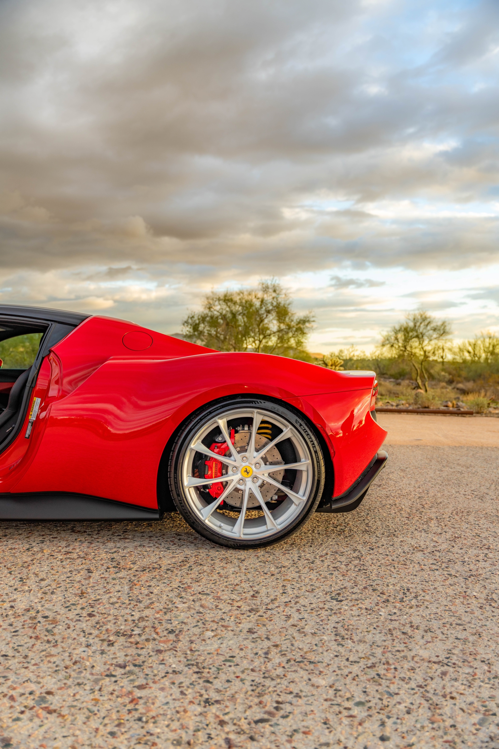 Ferrari 296 GTB | Rosso Corza | on HRE P201 | Brushed Clear
