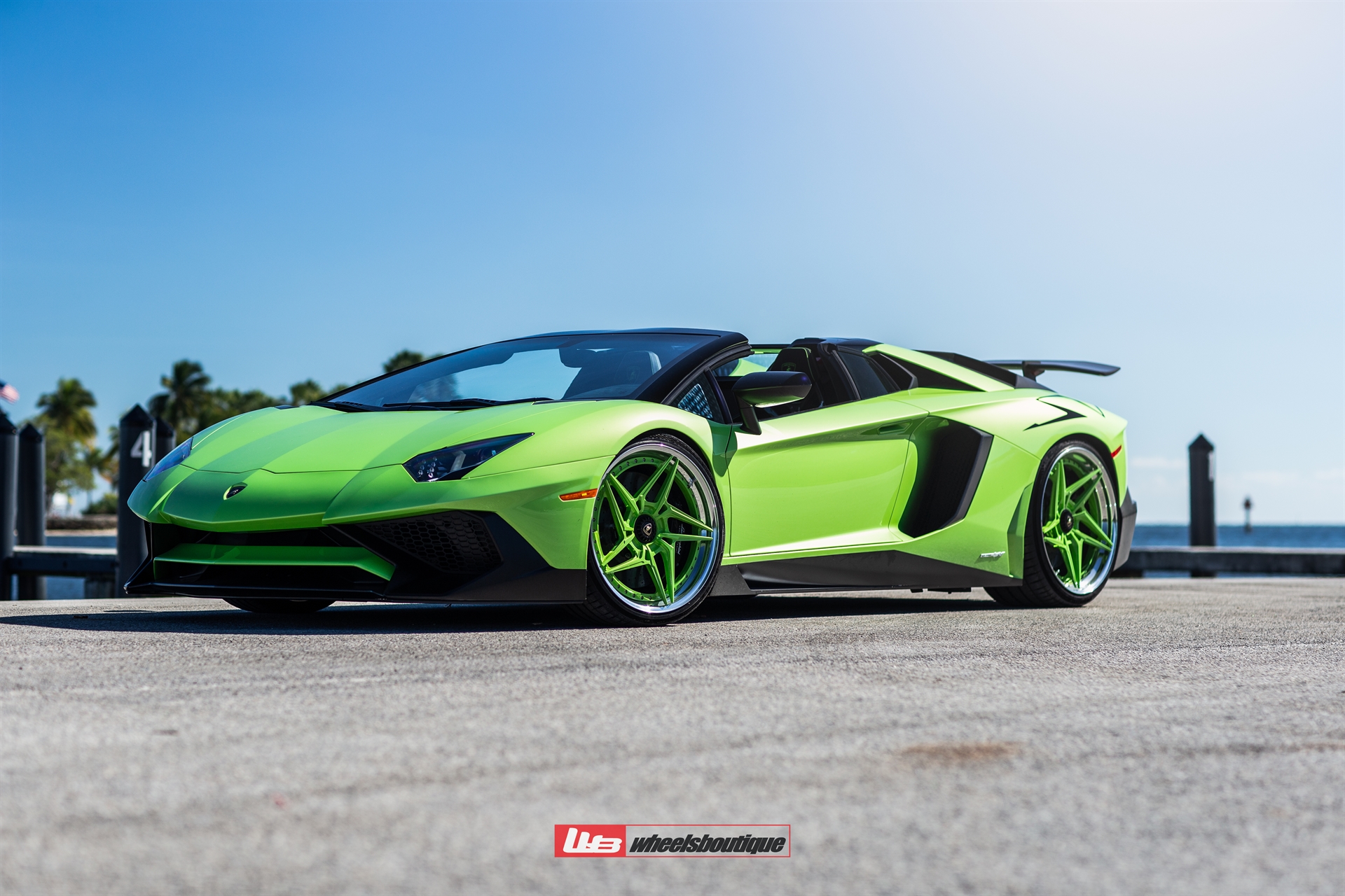 Lamborghini Aventador SV Roadster | Verde Ithaca | on ANRKY S3-X3 | PPG Color Matched: Verde Ithaca Center
