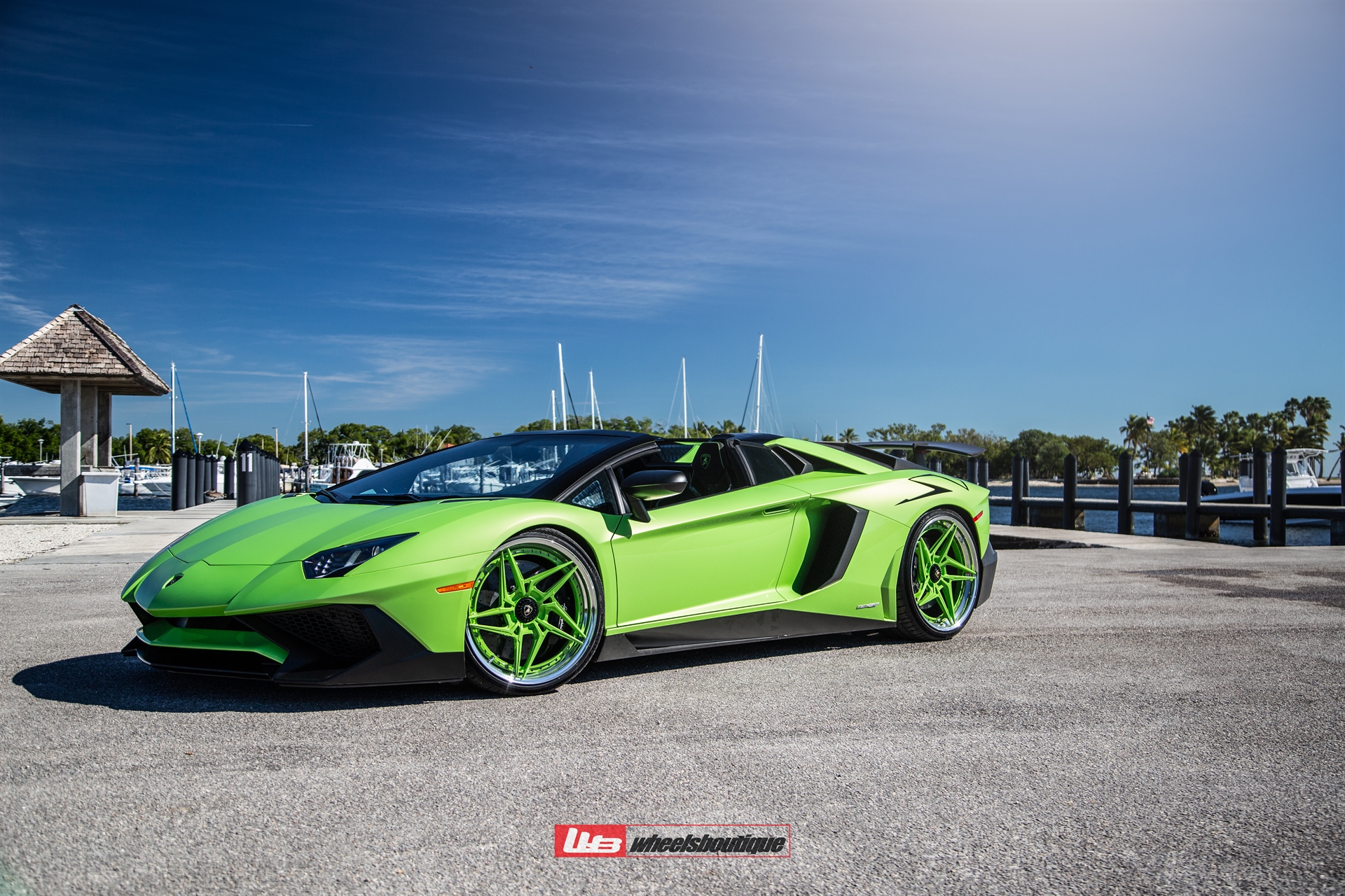 Lamborghini Aventador SV Roadster | Verde Ithaca | on ANRKY S3-X3 | PPG Color Matched: Verde Ithaca Center