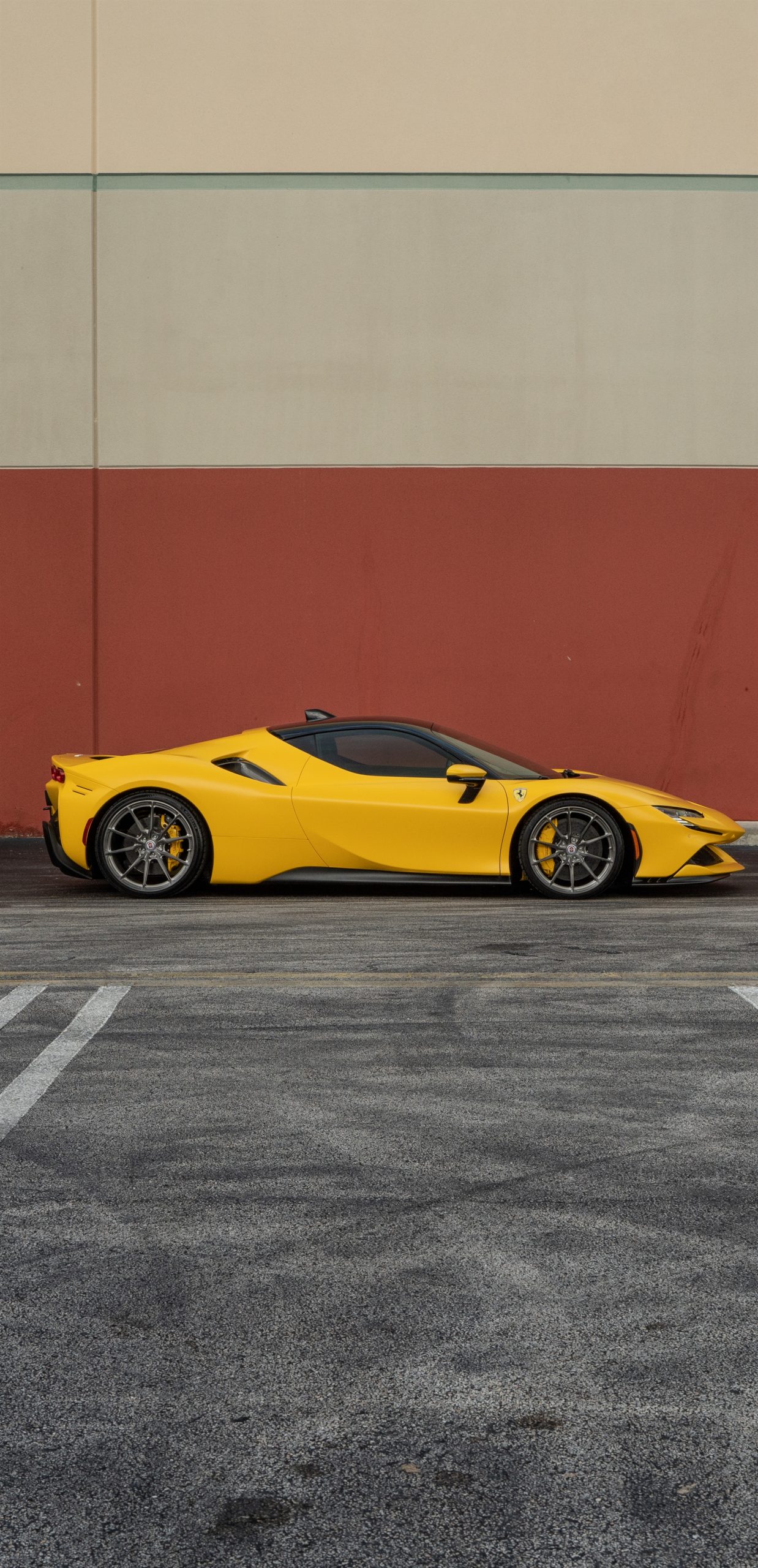 Ferrari SF90 | Giallo Modena | HRE P104SC | Brushed Dark Clear