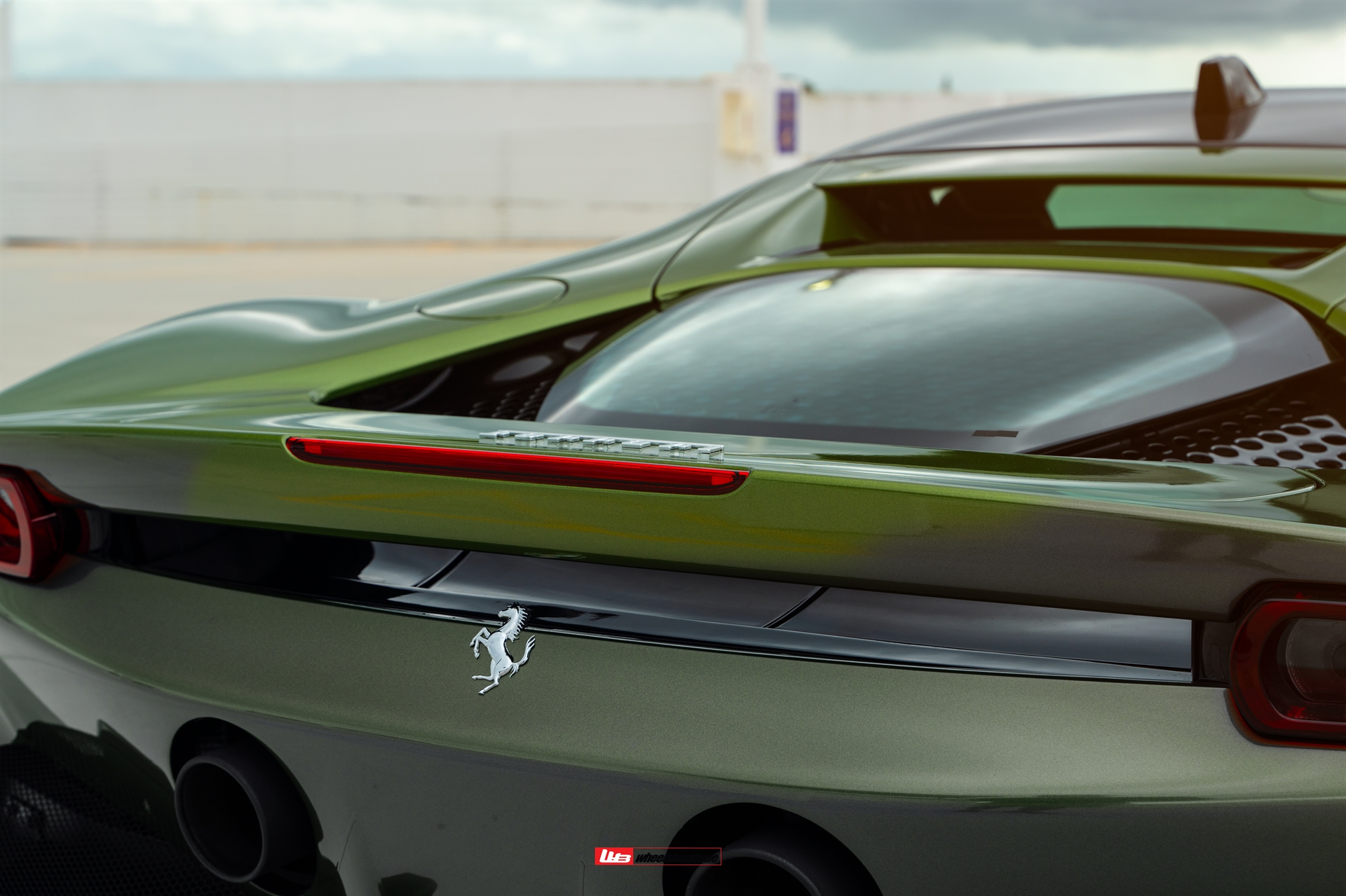 Ferrari SF90 | Python Green | on HRE S107SC | Satin Black