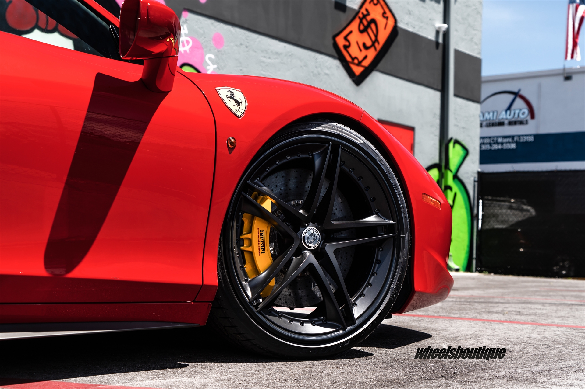 Ferrari 458 | Rosso Corza | on HRE S207 | Satin Black
