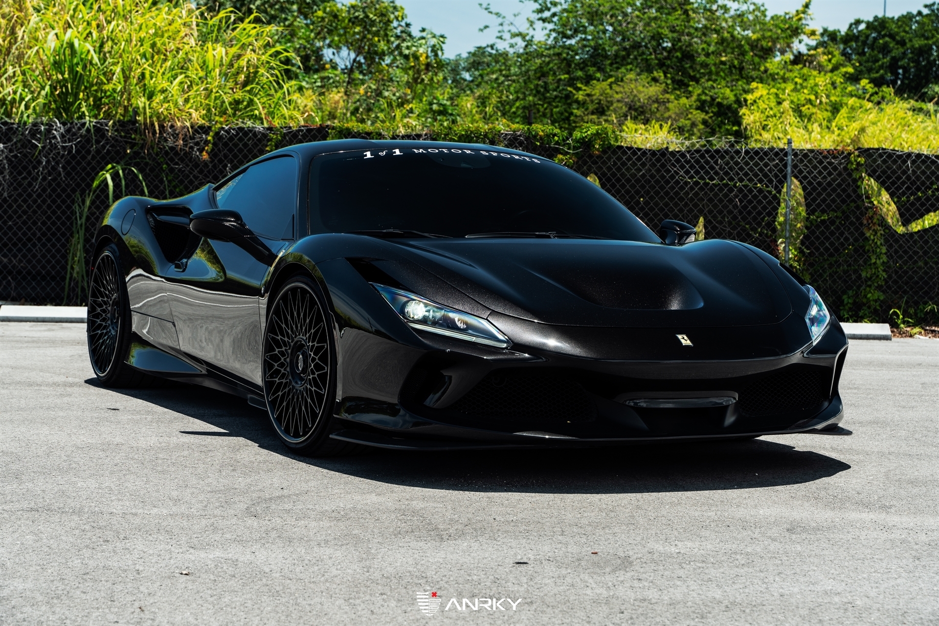 Ferrari F8 | Nero | on ANRKY RS7.3 | Gloss Black