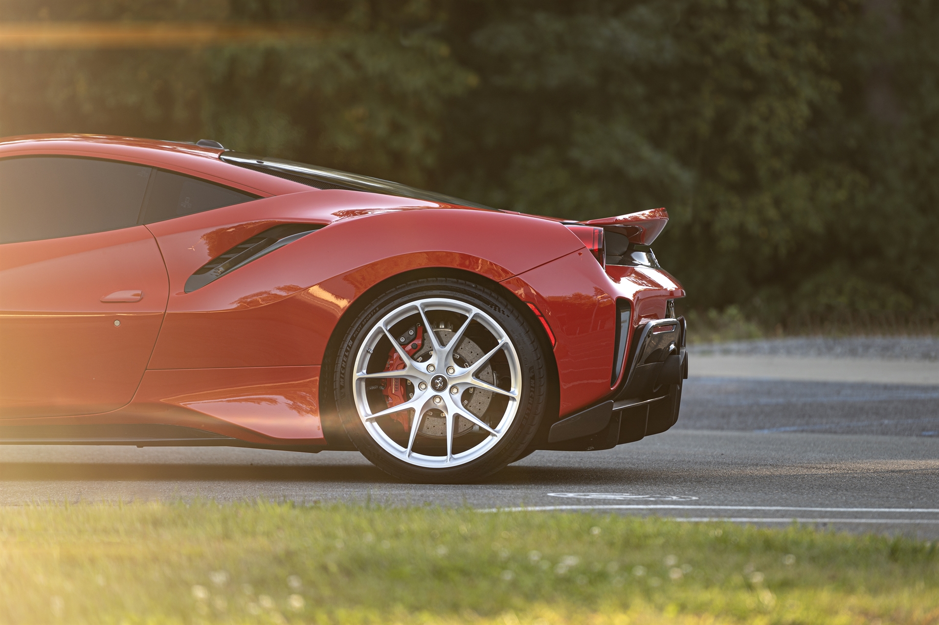 Ferrari 488 Pista | Rosso Corsa | on HRE P101 | Brushed Clear
