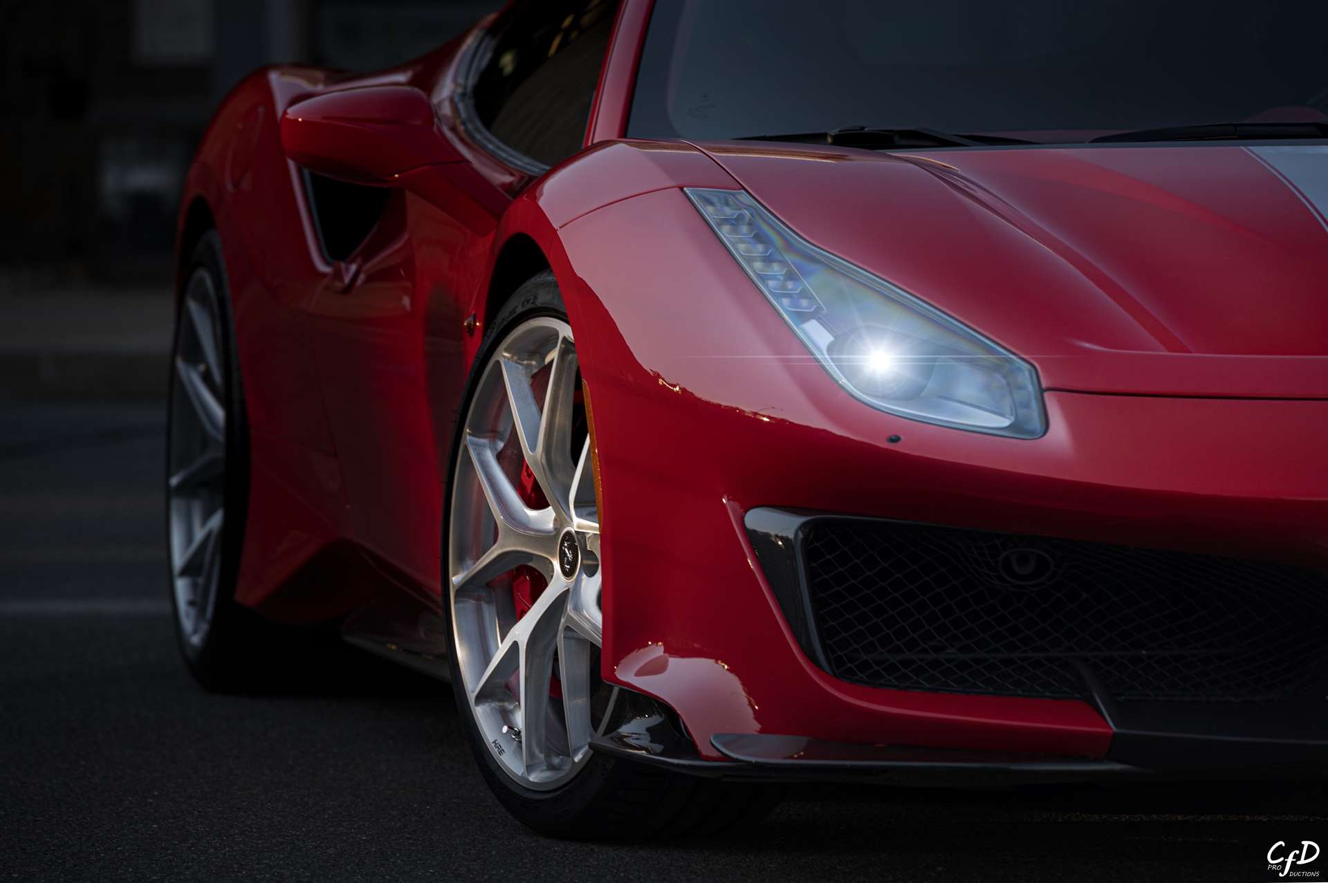 Ferrari 488 Pista | Rosso Corsa | on HRE P101 | Brushed Clear