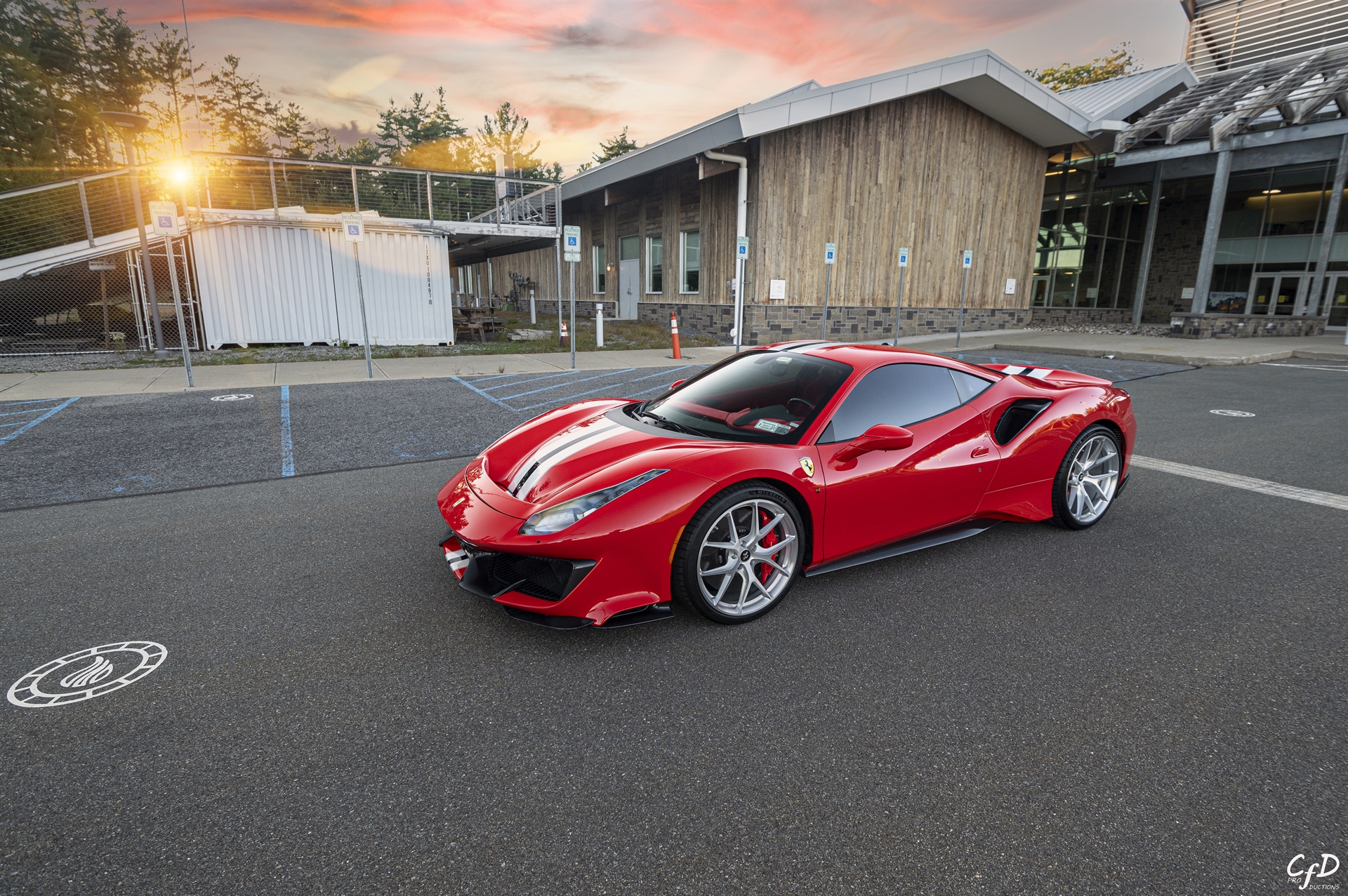 Ferrari 488 Pista | Rosso Corsa | on HRE P101 | Brushed Clear