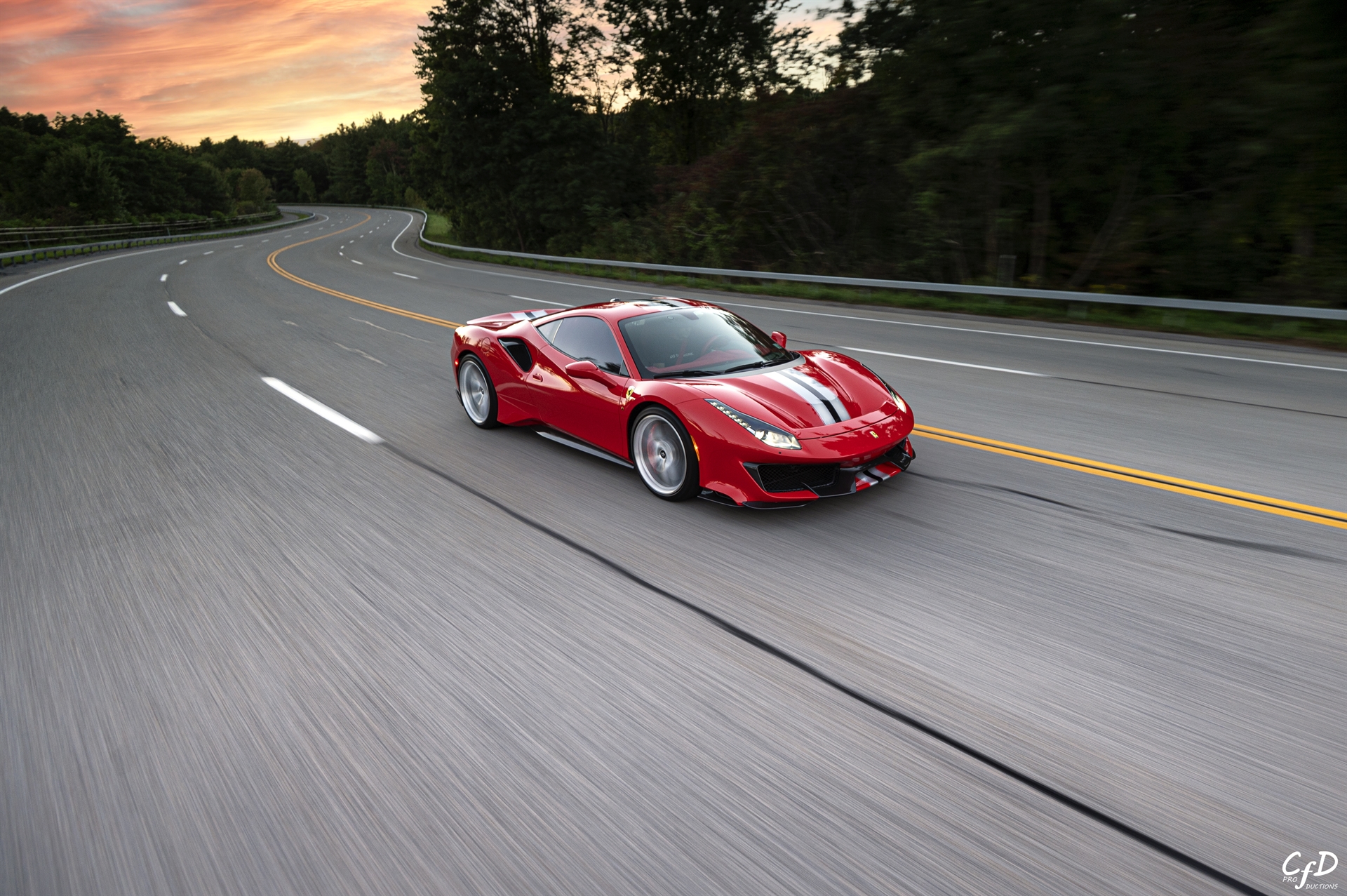 Ferrari 488 Pista | Rosso Corsa | on HRE P101 | Brushed Clear