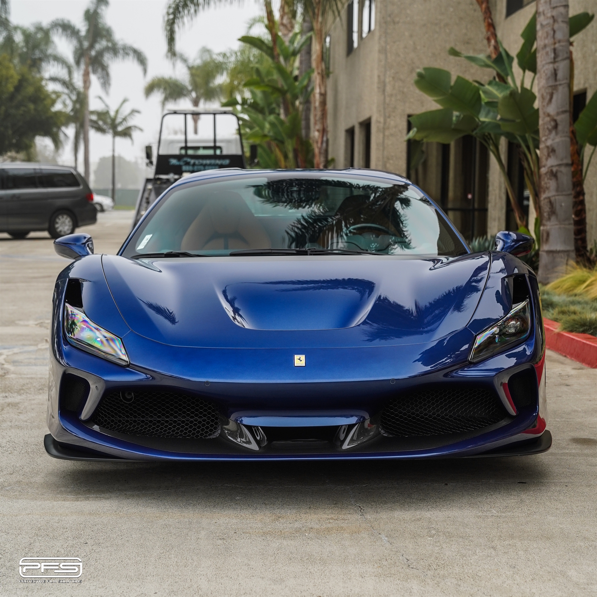 Ferrari F8 | TDF Blu | on R101 LW | Brushed Dark Clear