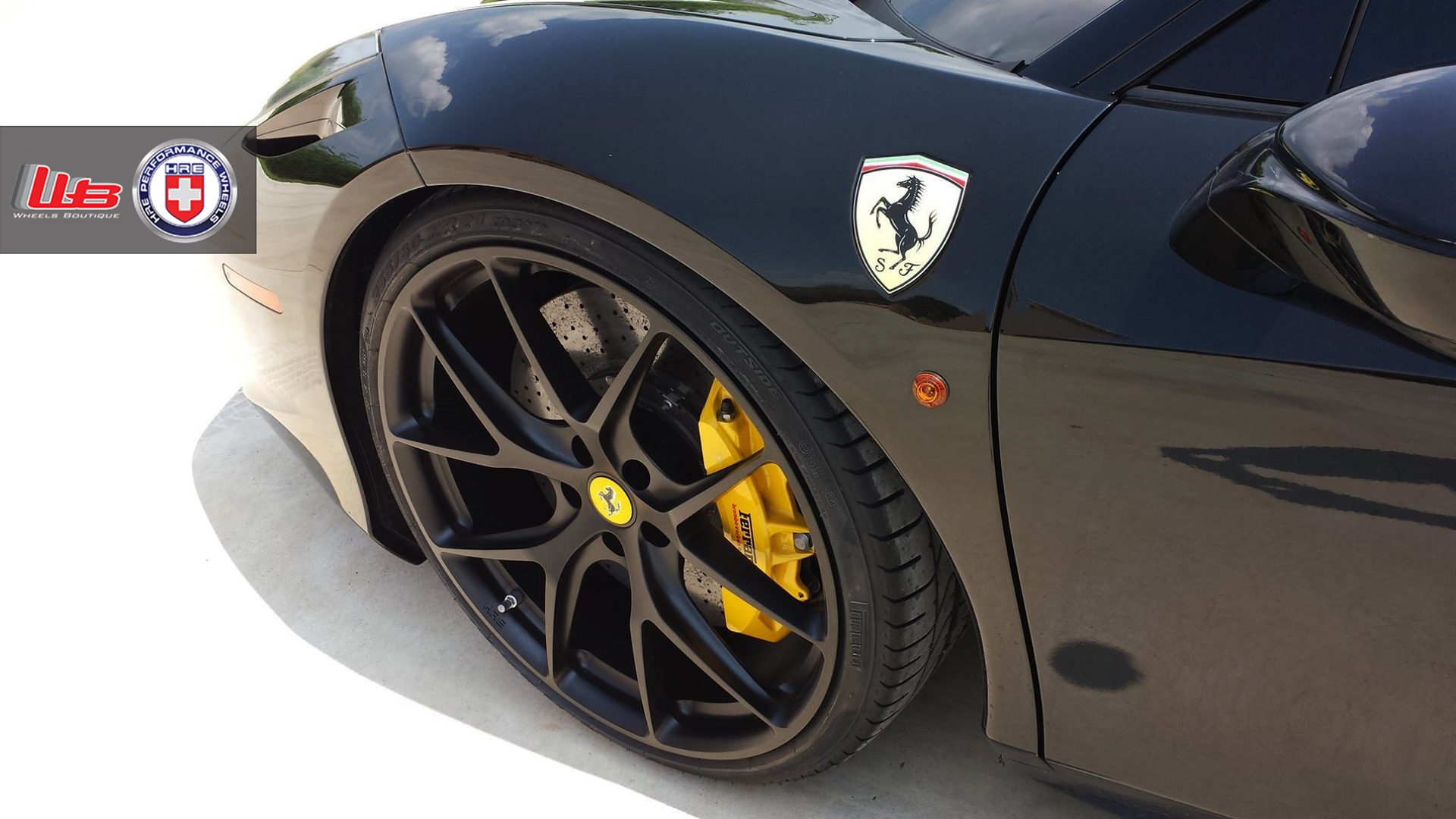Ferrari 458b| Nero | on HRE P101 | Satin Black