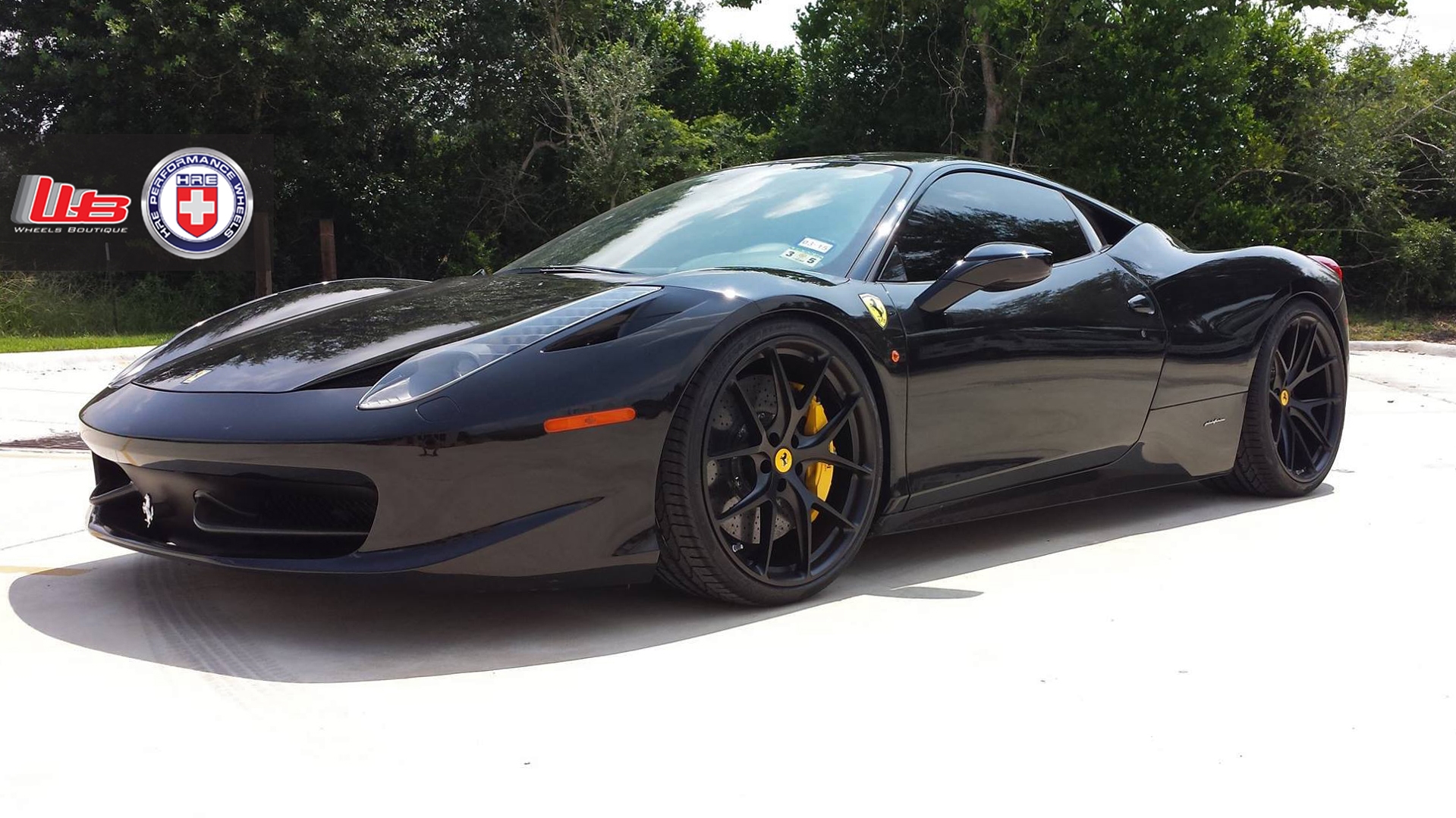 Ferrari 458b| Nero | on HRE P101 | Satin Black