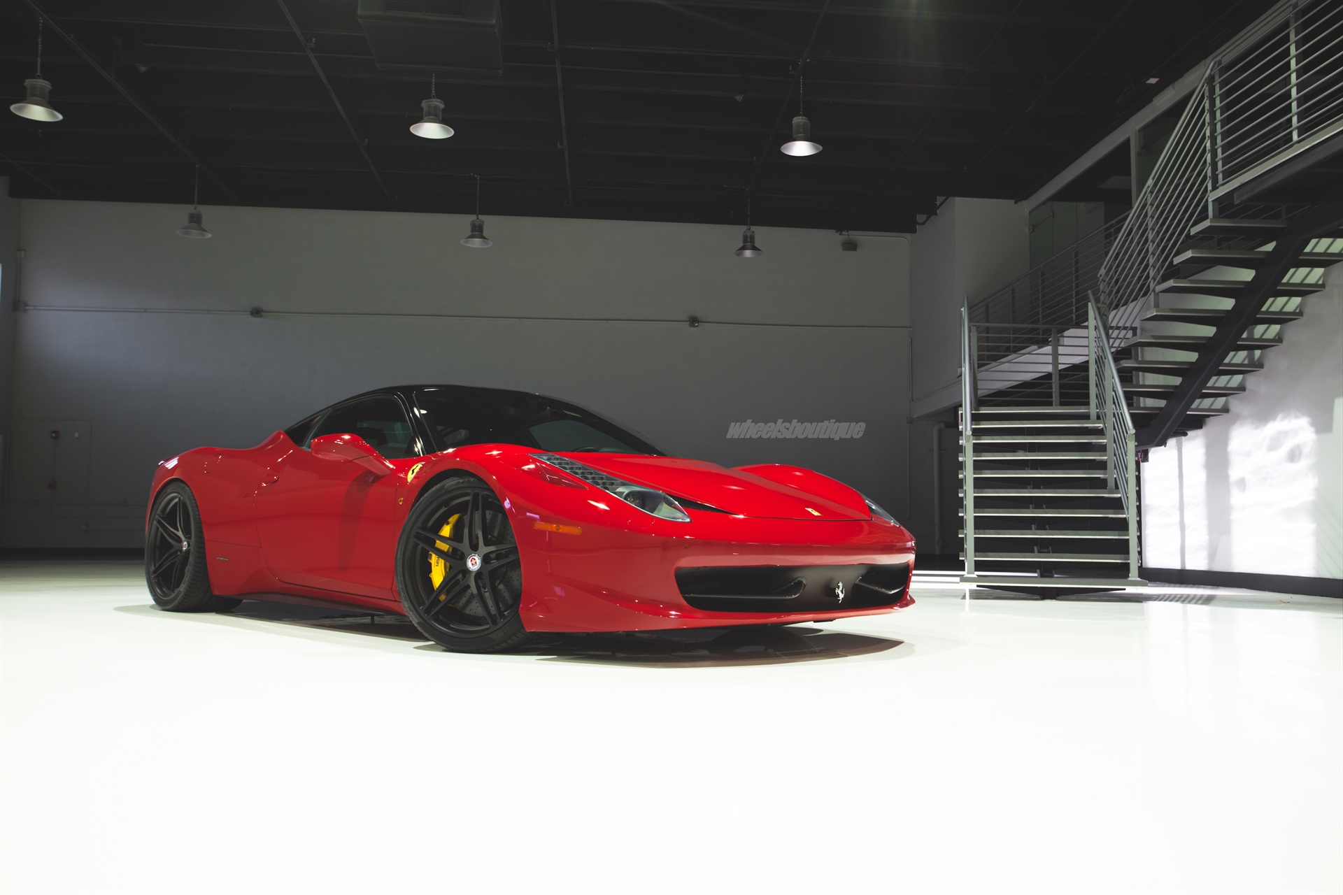 Ferrari 458 | Rosso Corza | on HRE P107 | Satin Black