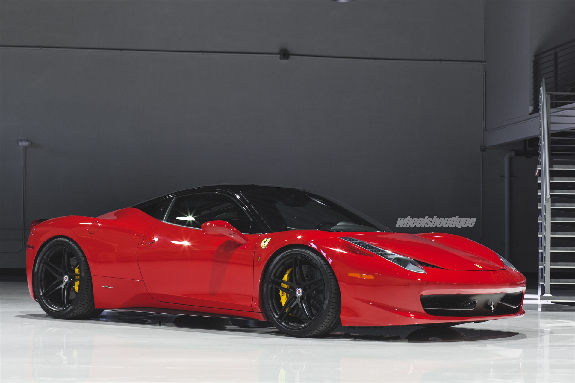 Ferrari 458 | Rosso Corza | on HRE P107 | Satin Black