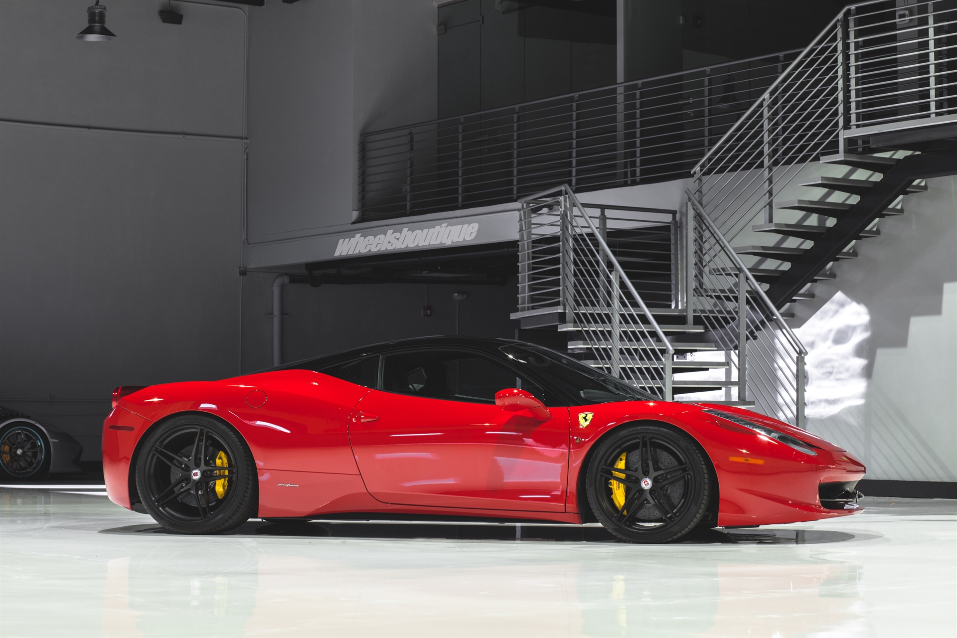 Ferrari 458 | Rosso Corza | on HRE P107 | Satin Black