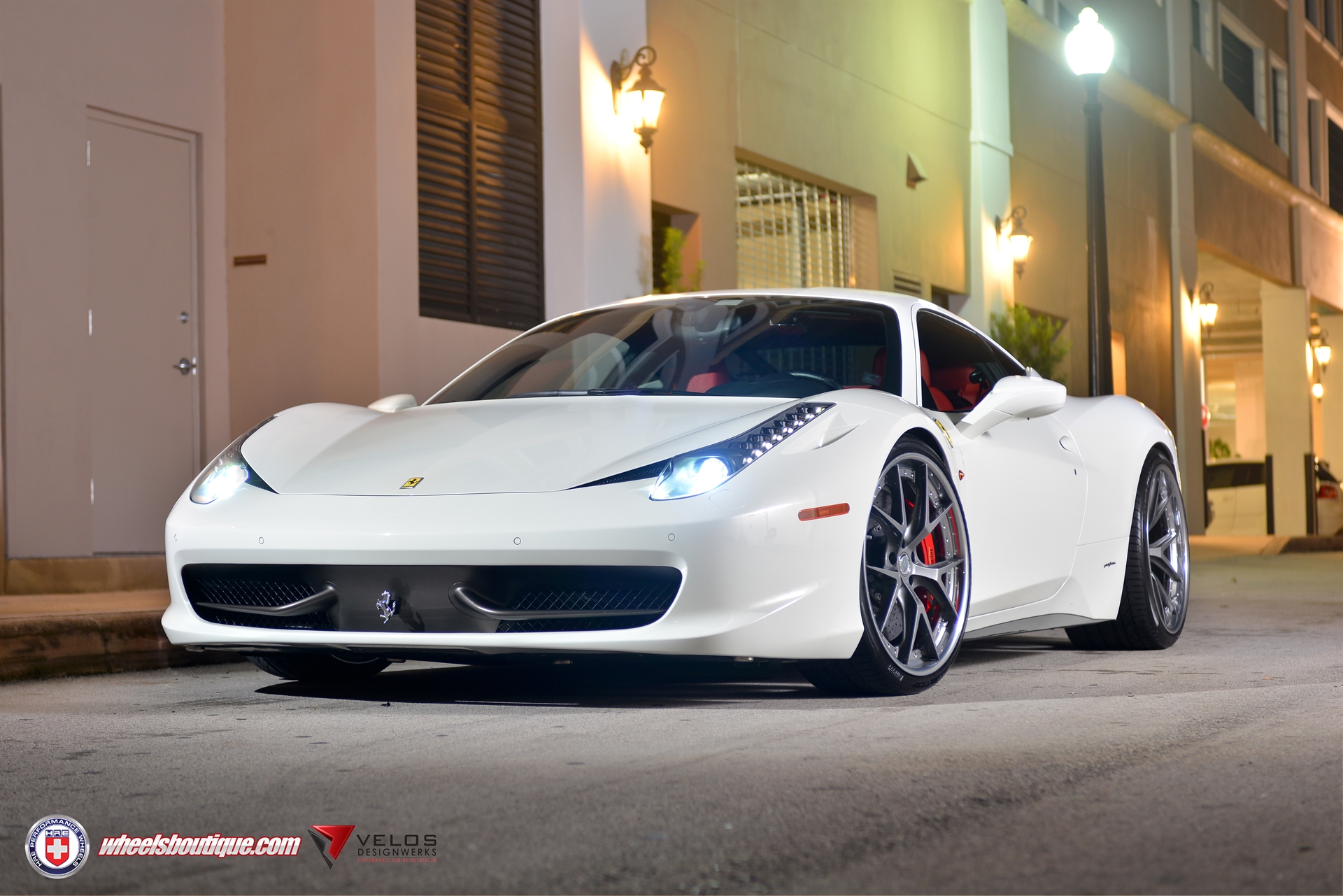 Ferrari 458 | Bianco Avus | On HRE S101 | Gloss Charcoal