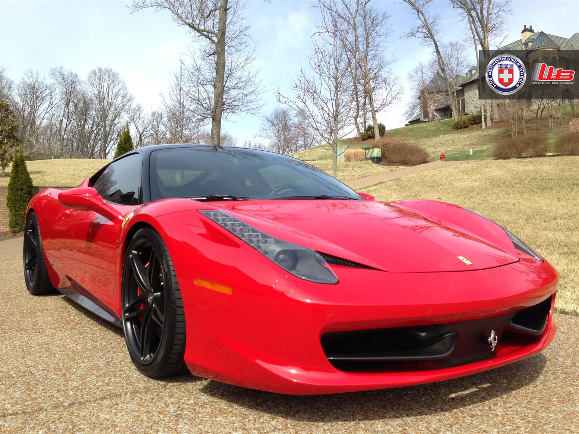 Ferrari 458 | Rosso Corsa | on HRE P107 | Satin Black
