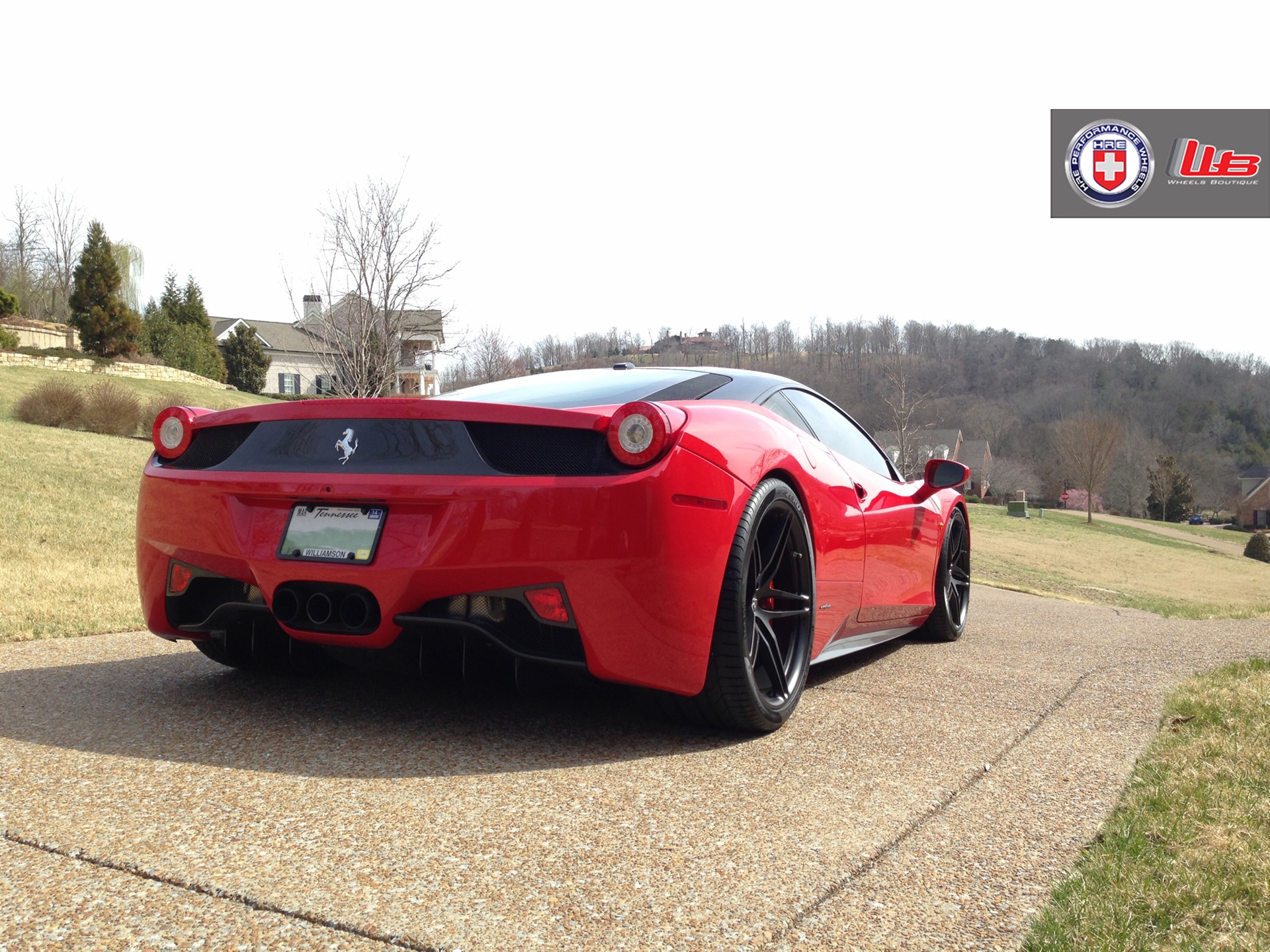 Ferrari 458 | Rosso Corsa | on HRE P107 | Satin Black