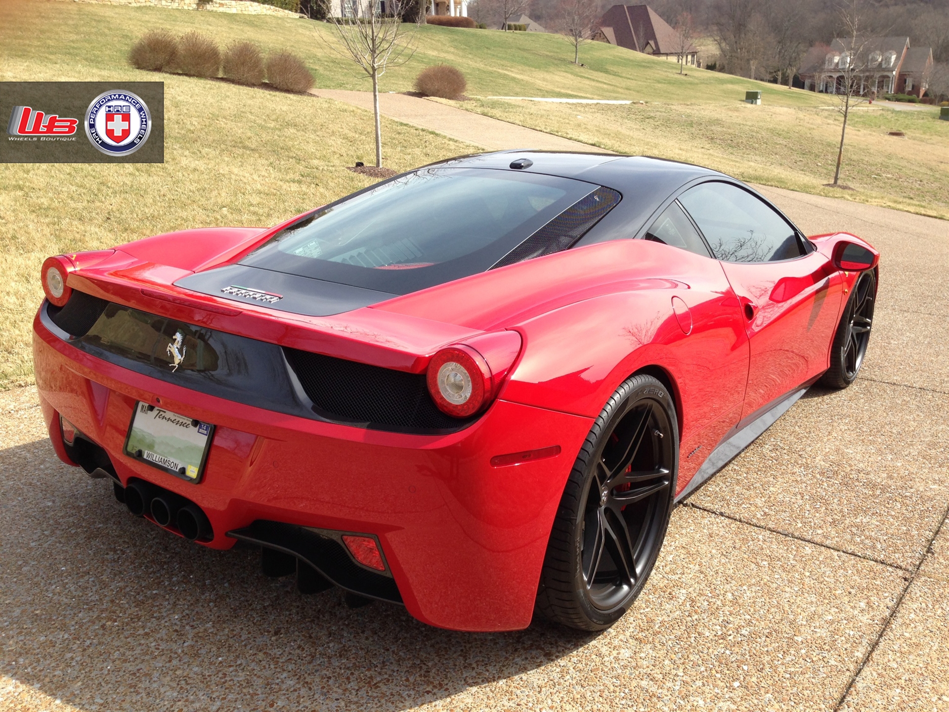 Ferrari 458 | Rosso Corsa | on HRE P107 | Satin Black