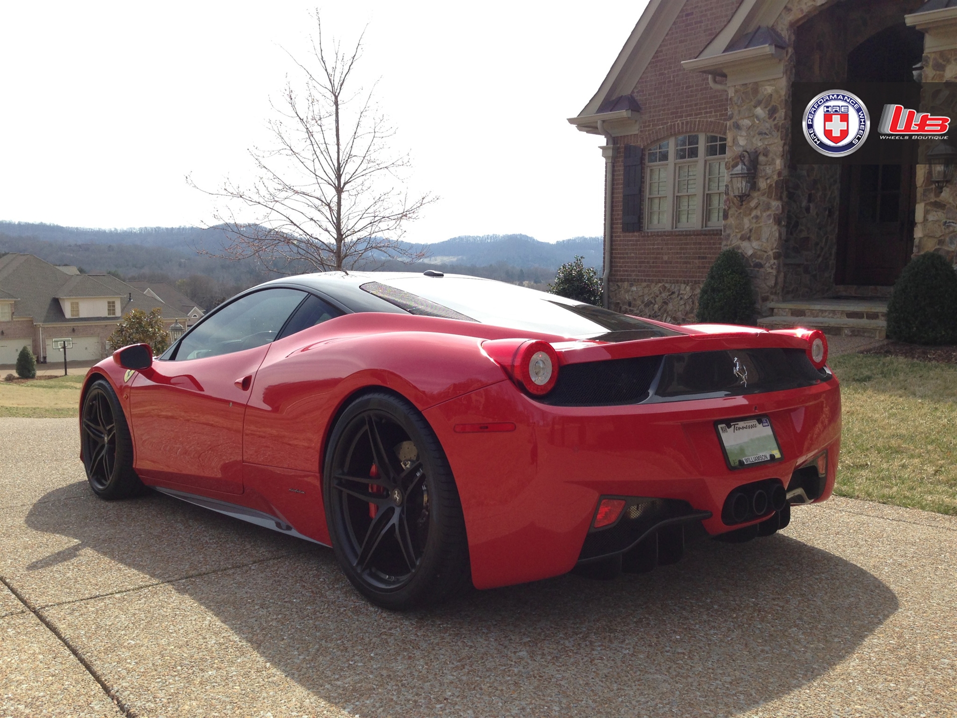 Ferrari 458 | Rosso Corsa | on HRE P107 | Satin Black