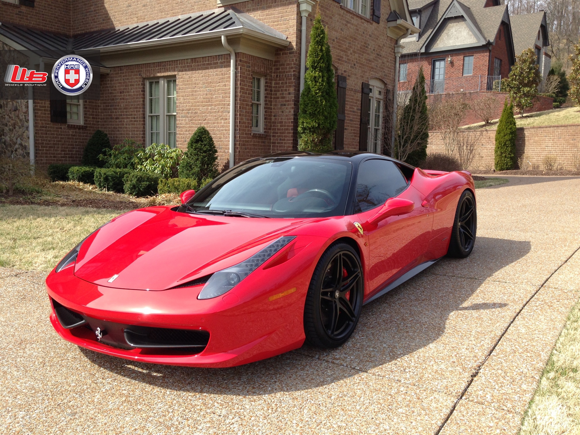 Ferrari 458 | Rosso Corsa | on HRE P107 | Satin Black