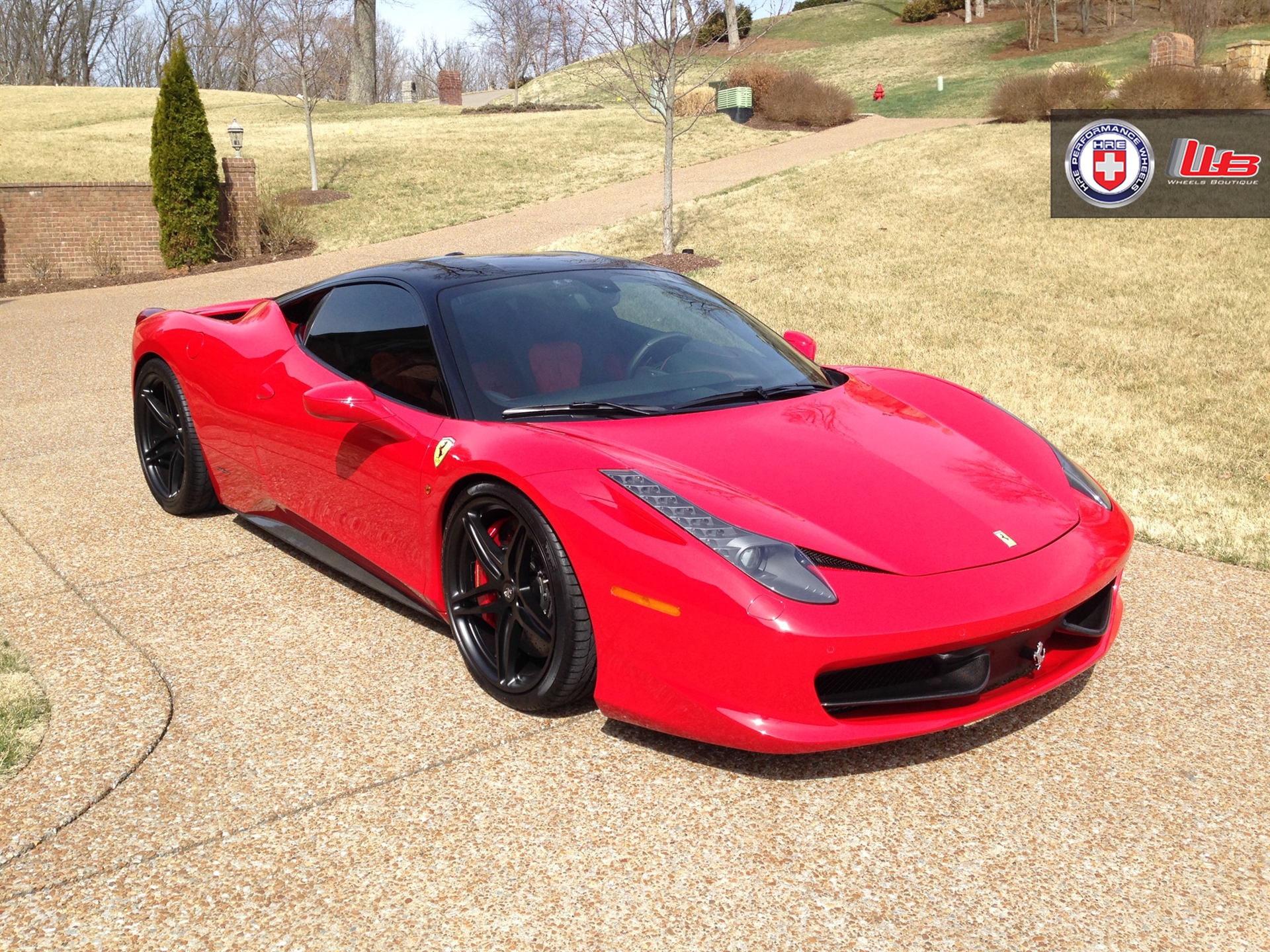 Ferrari 458 | Rosso Corsa | on HRE P107 | Satin Black