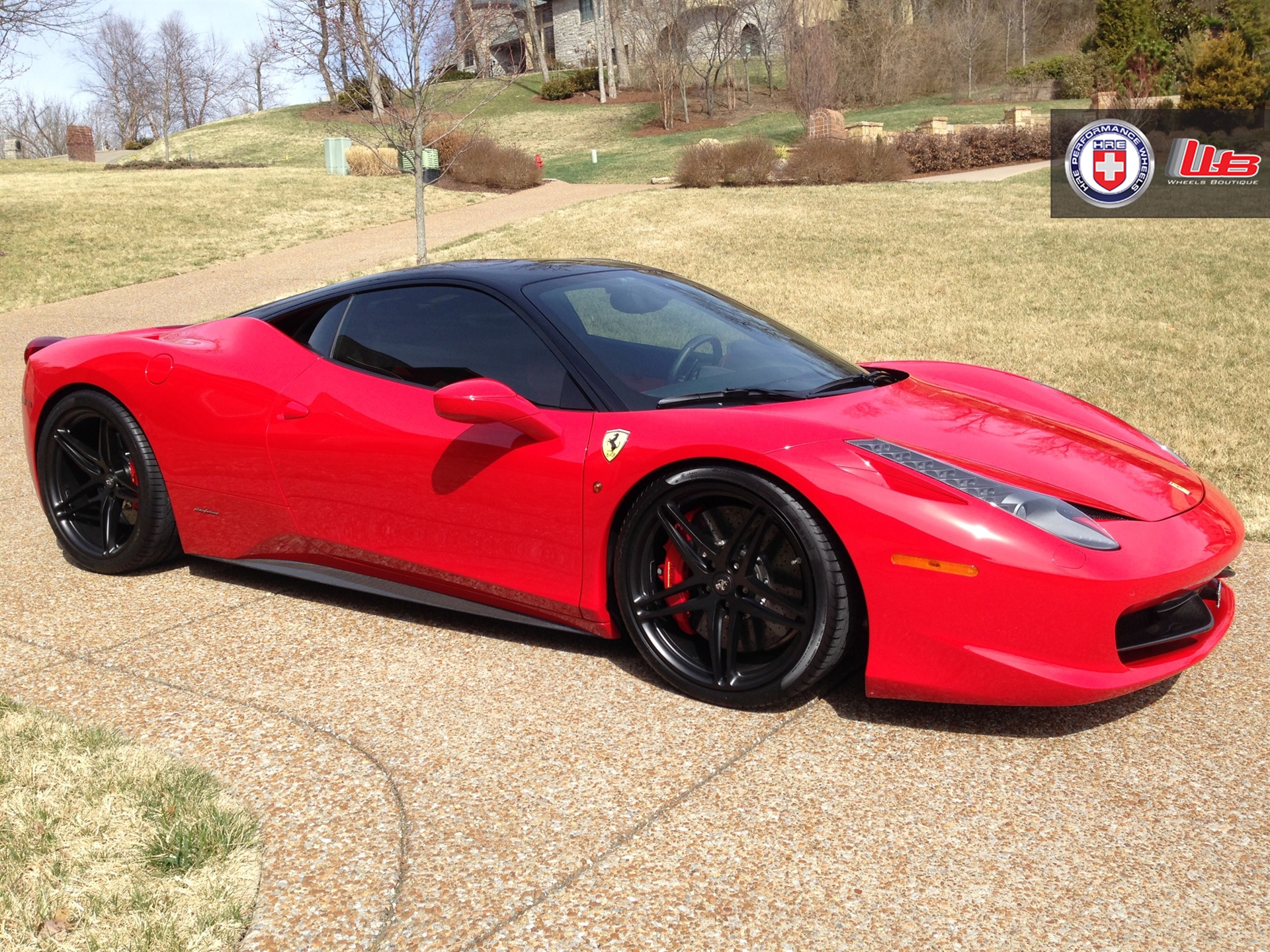 Ferrari 458 | Rosso Corsa | on HRE P107 | Satin Black