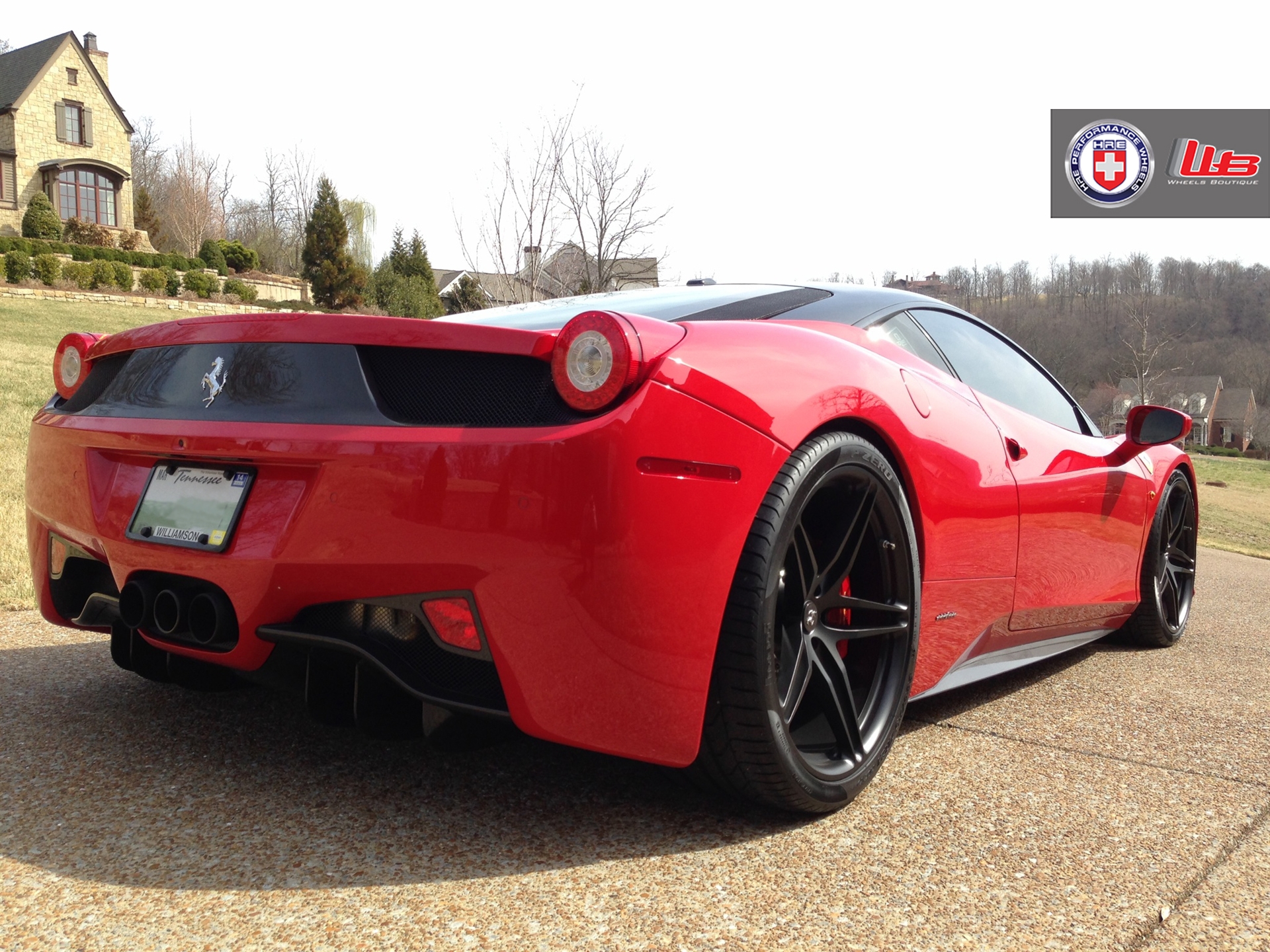 Ferrari 458 | Rosso Corsa | on HRE P107 | Satin Black