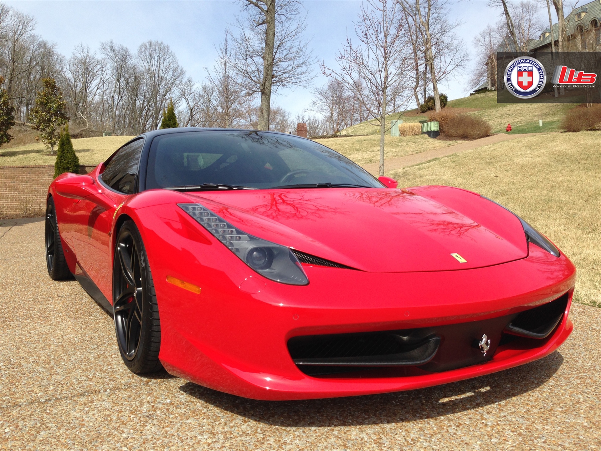 Ferrari 458 | Rosso Corsa | on HRE P107 | Satin Black