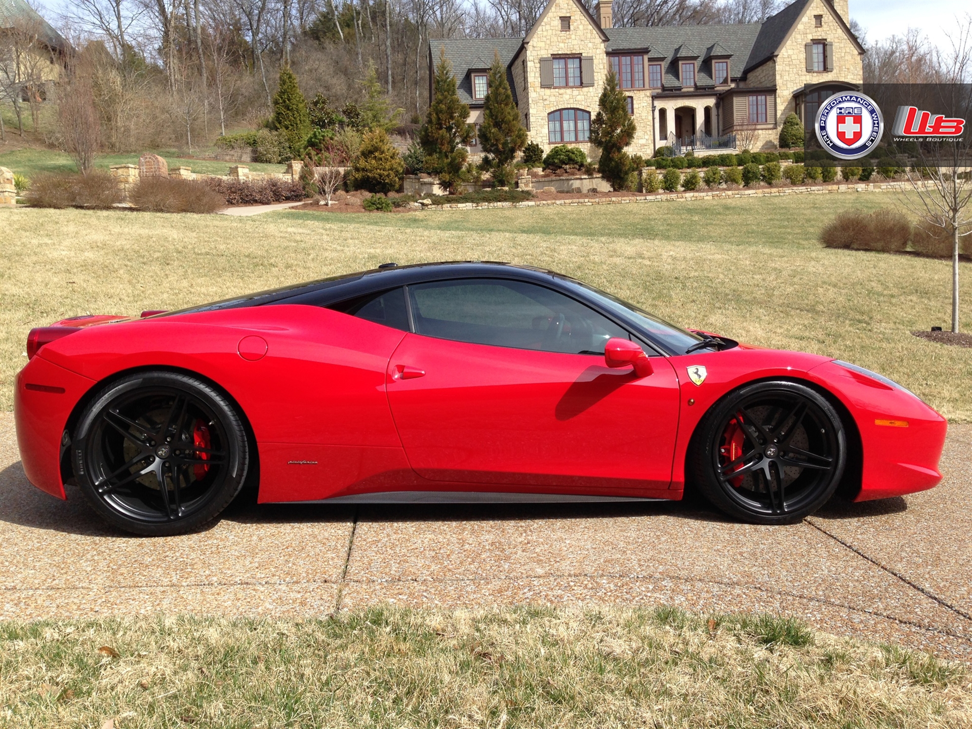 Ferrari 458 | Rosso Corsa | on HRE P107 | Satin Black
