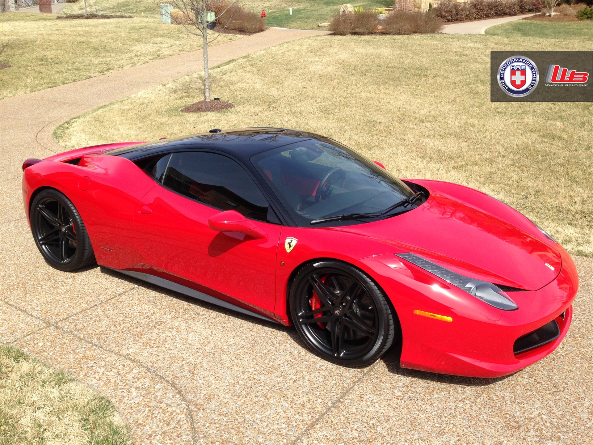 Ferrari 458 | Rosso Corsa | on HRE P107 | Satin Black