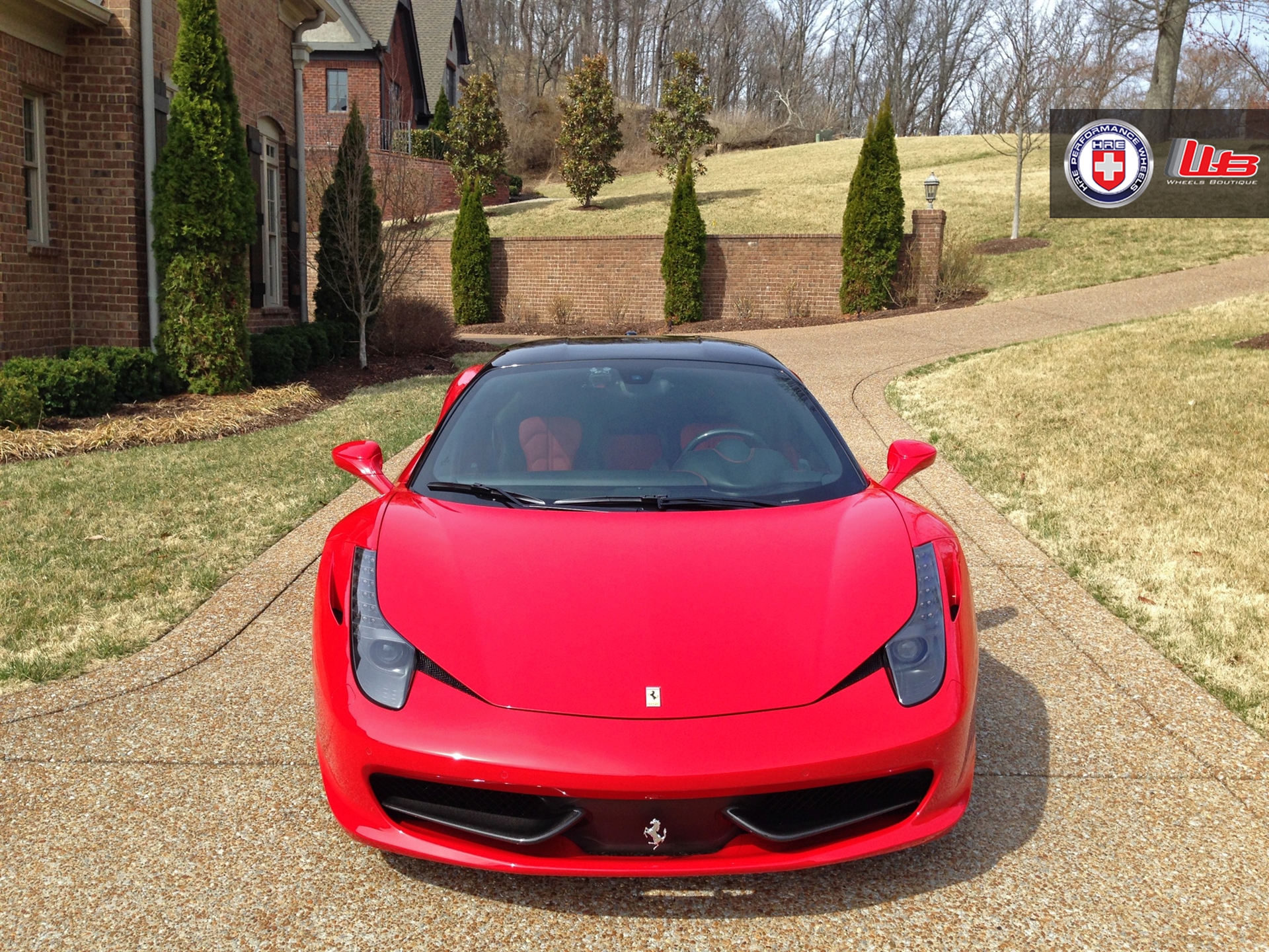 Ferrari 458 | Rosso Corsa | on HRE P107 | Satin Black