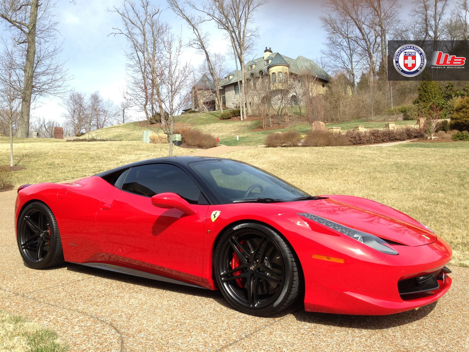 Ferrari 458 | Rosso Corsa | on HRE P107 | Satin Black