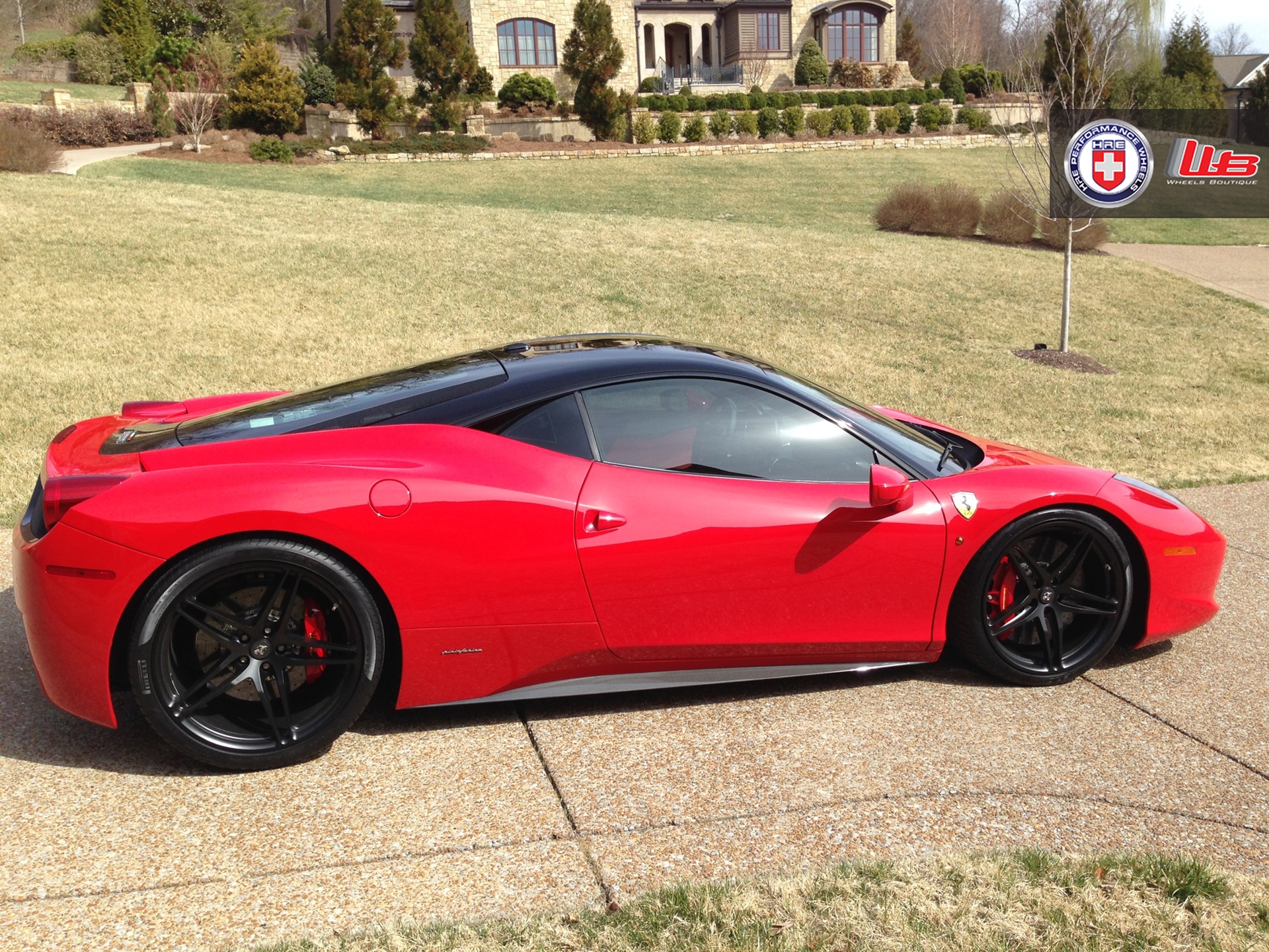 Ferrari 458 | Rosso Corsa | on HRE P107 | Satin Black