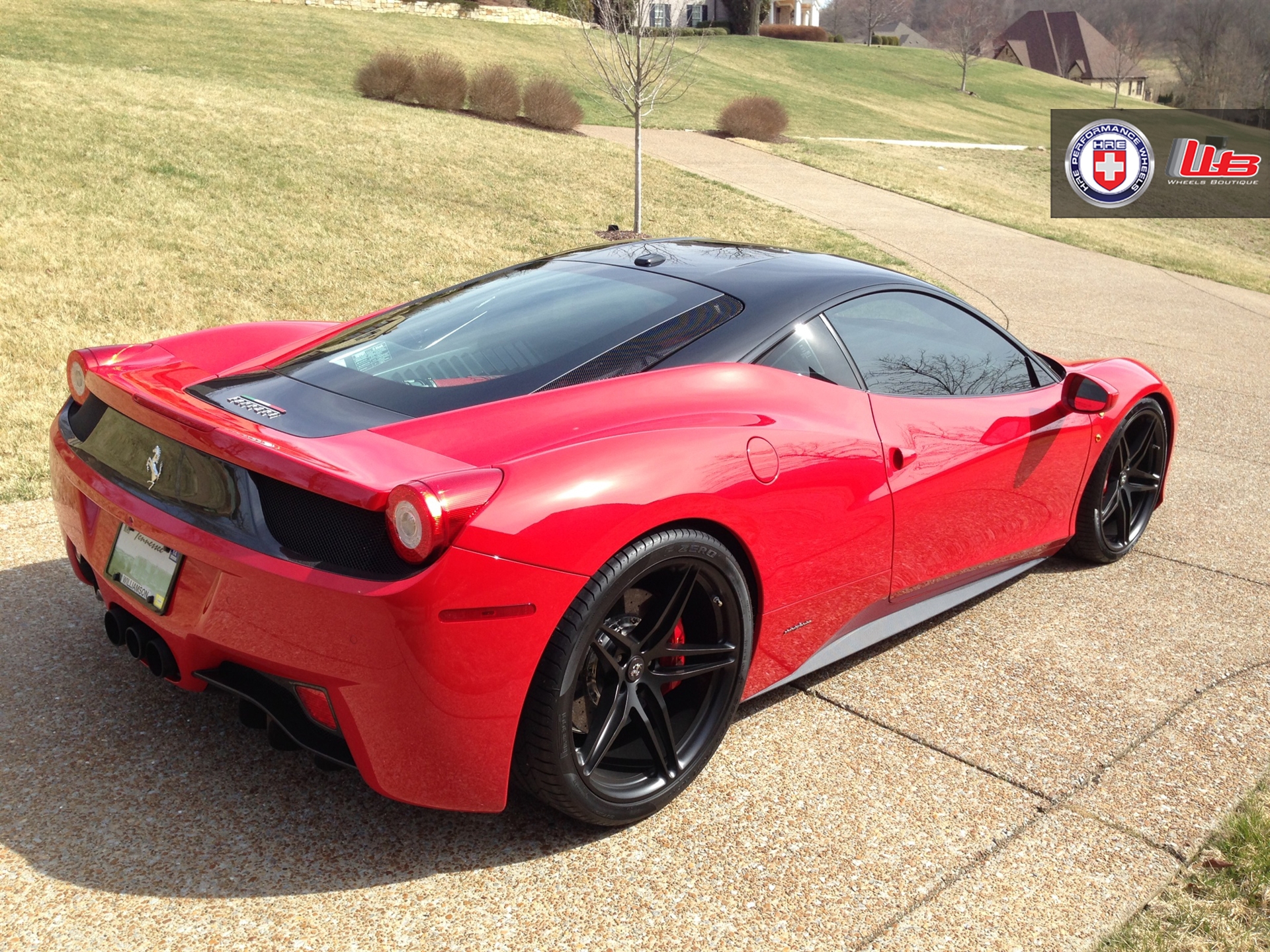 Ferrari 458 | Rosso Corsa | on HRE P107 | Satin Black