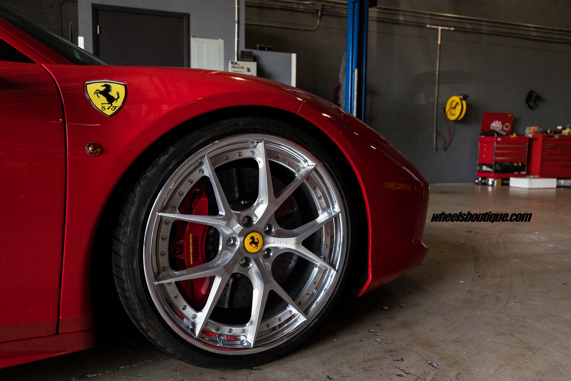 Ferrari 458 | Rosso Corza | on HRE S101 | Brushed Clear