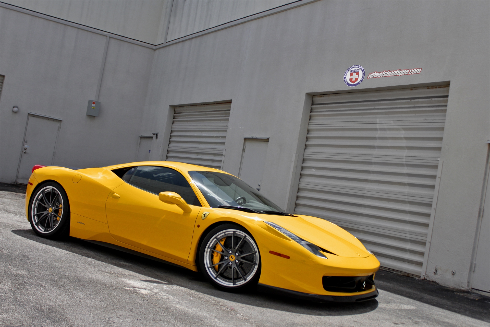 Ferrari 458 | Giallo Modena | on HRE S104 | Frozen Dark Clear